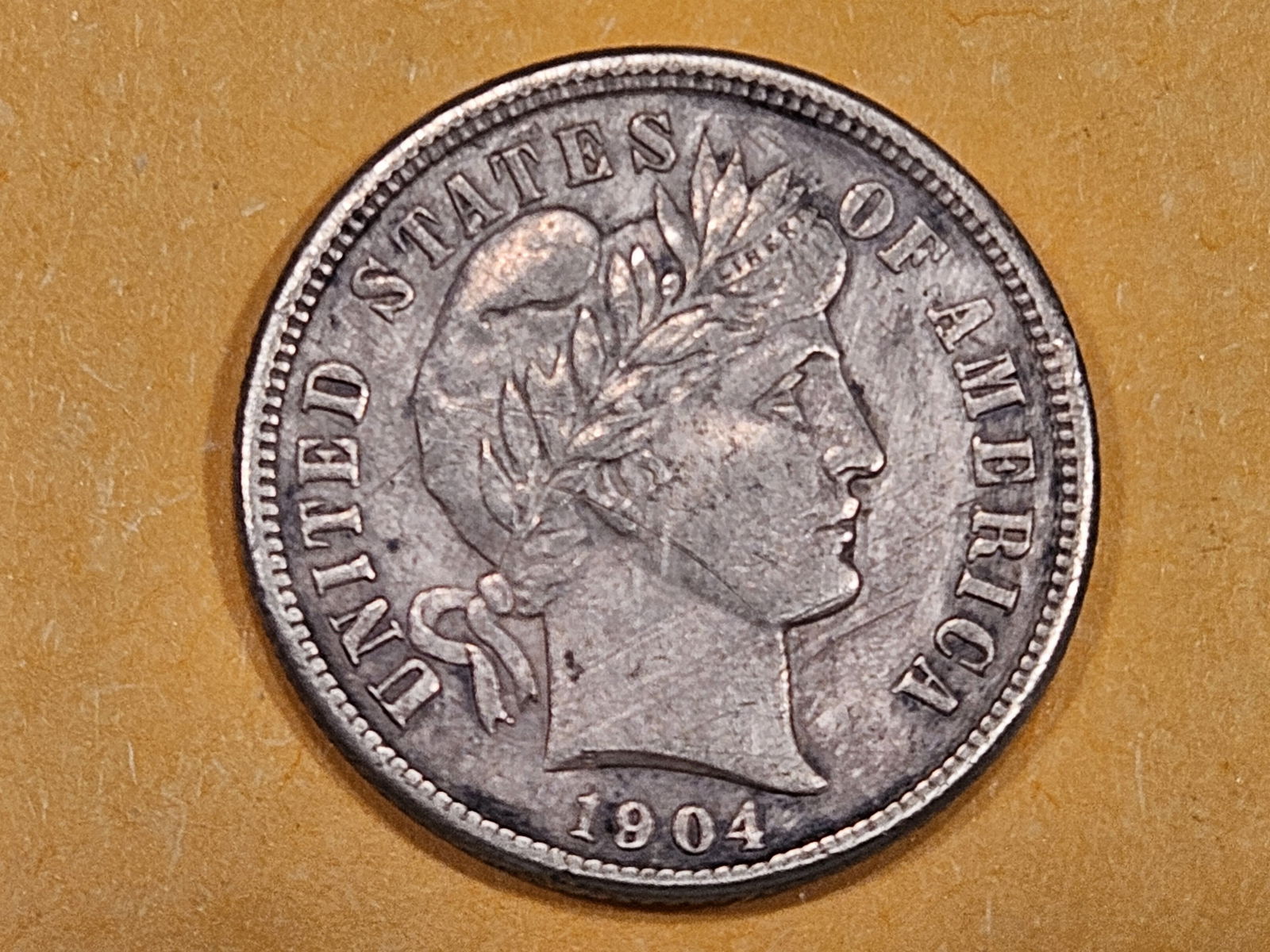 1904 Barber silver Dime (1 of 3)