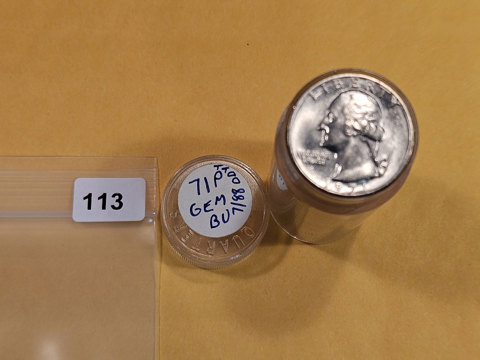 Better Date GEM Brilliant Uncirculated roll of Washington Quarters (1 of 2)