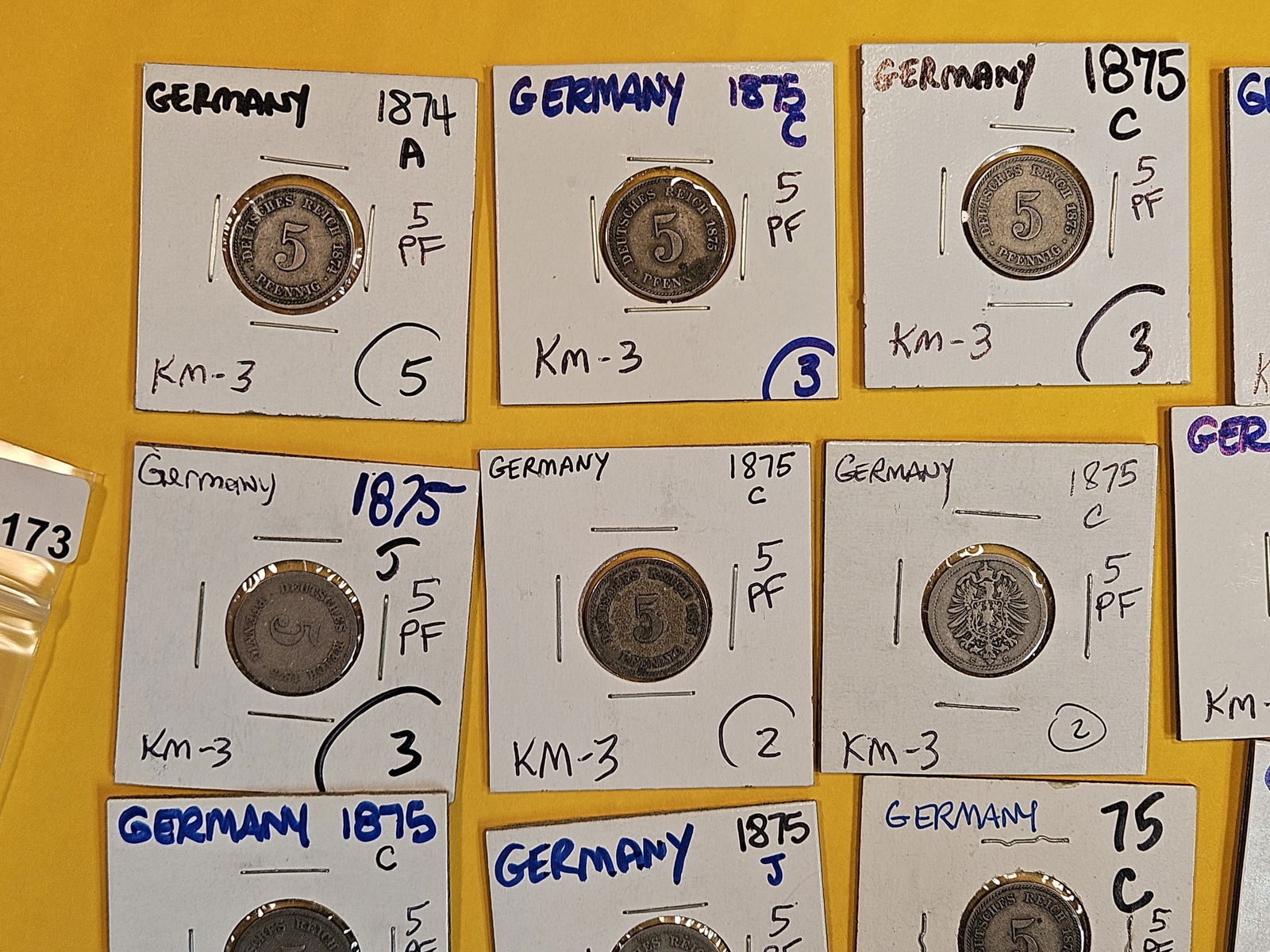 Twenty-four German coins (1 of 5)