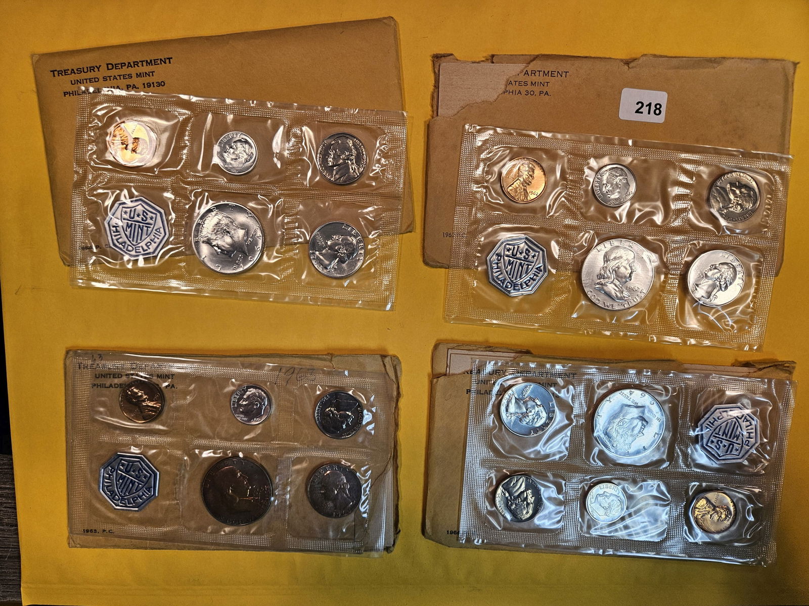 Four US SILVER Proof Sets in OGP (1 of 9)