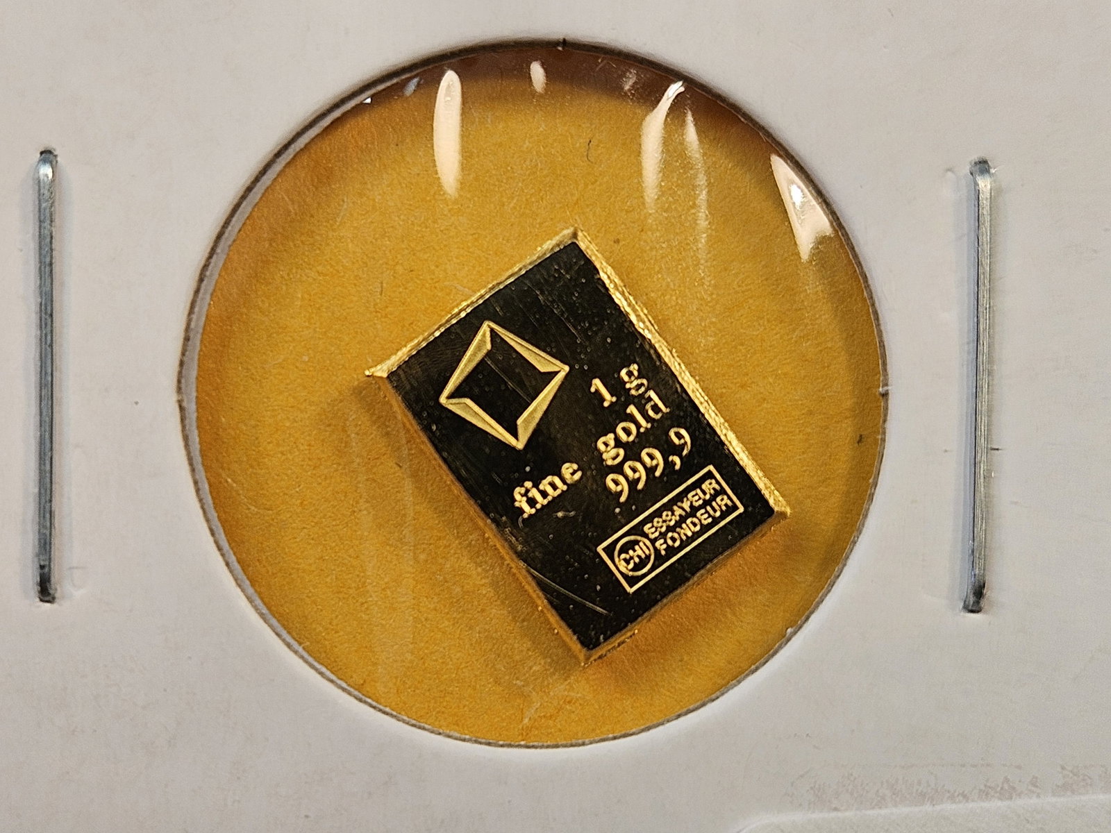 GOLD!! Valcambi One Gram .9999 fine Gold Bar: Fractional gold