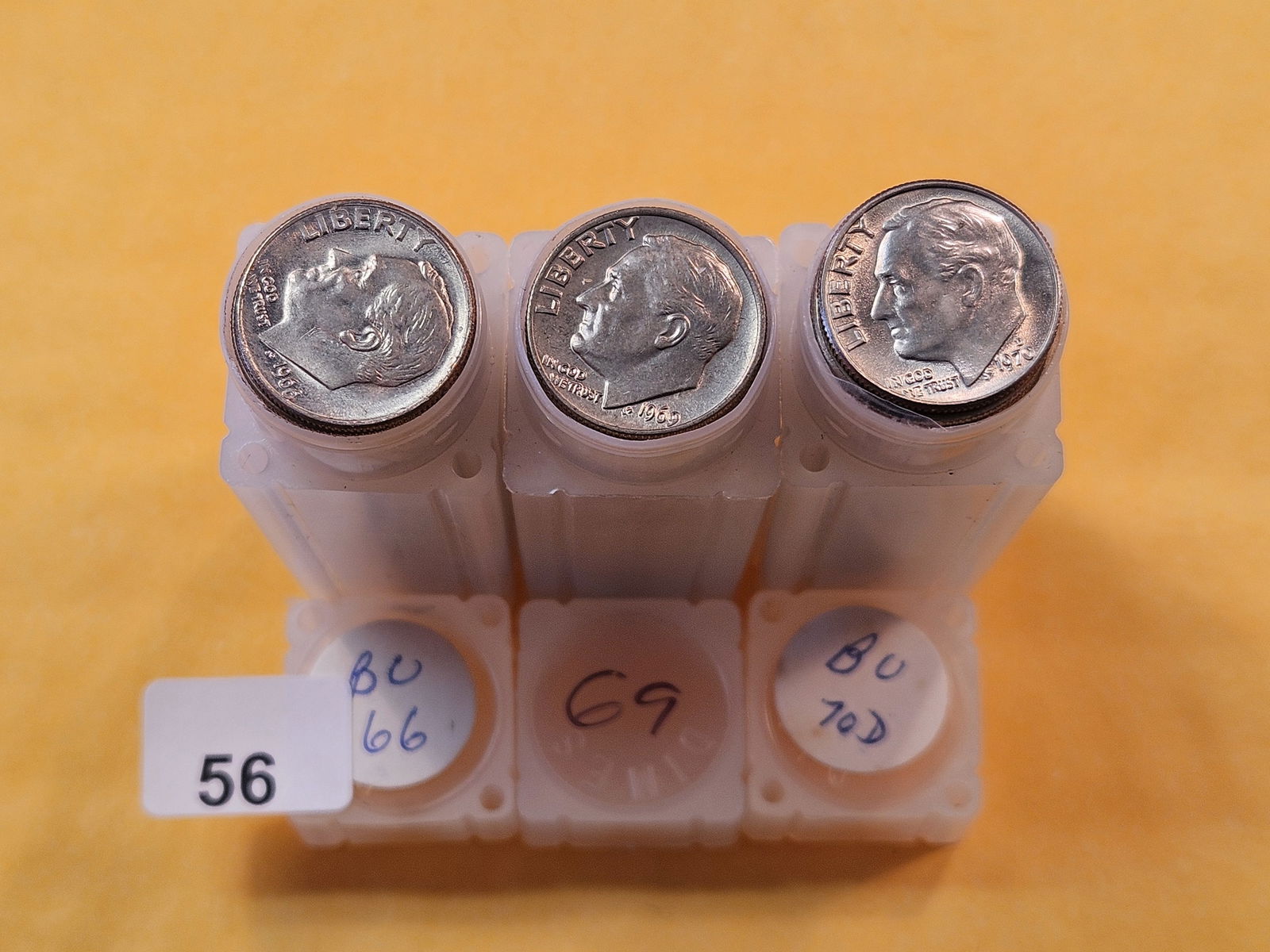 Three BU Rolls of Roosevelt Dimes (1 of 1)