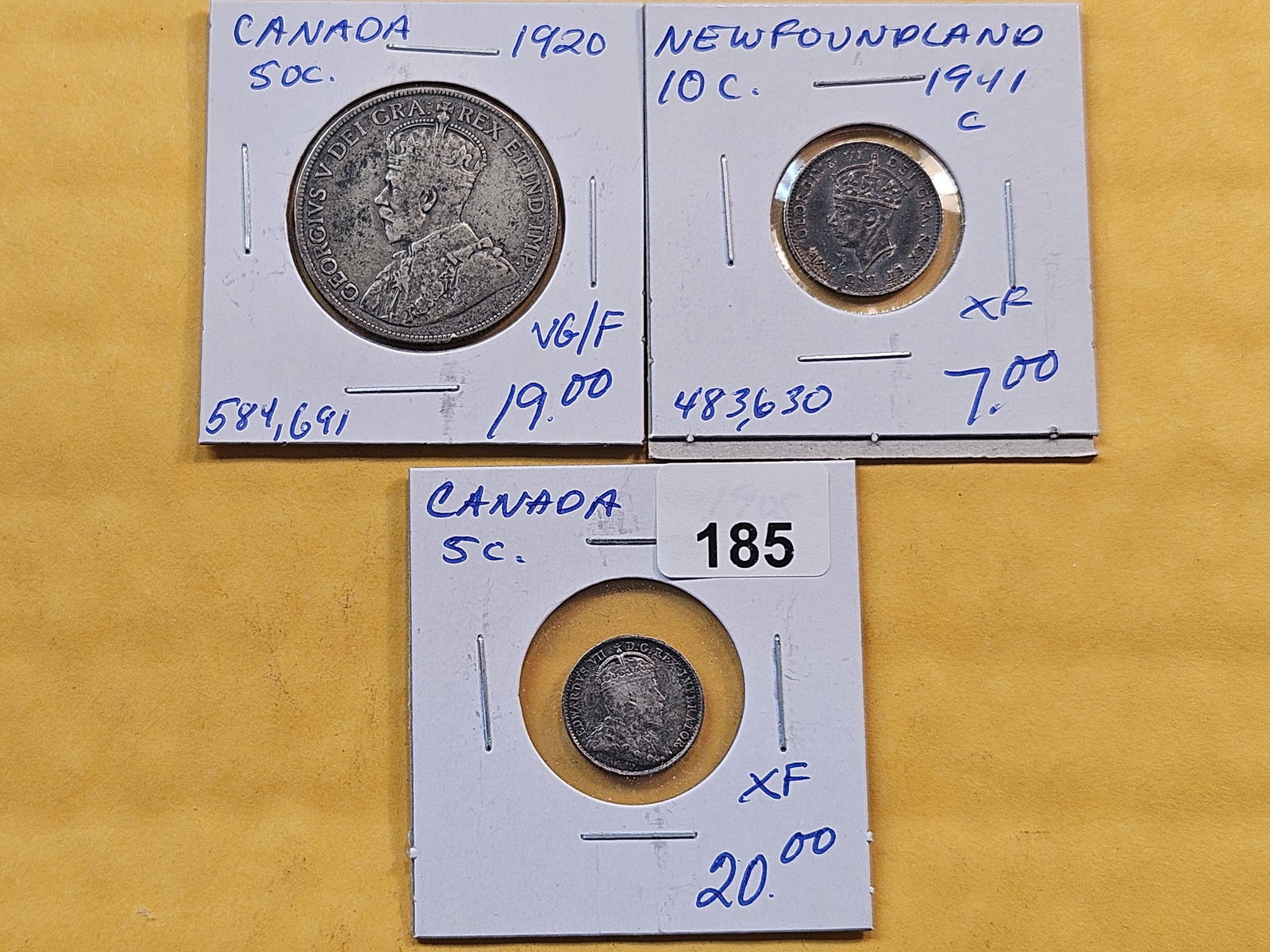 Three Canadian Decimal Coins (1 of 8)