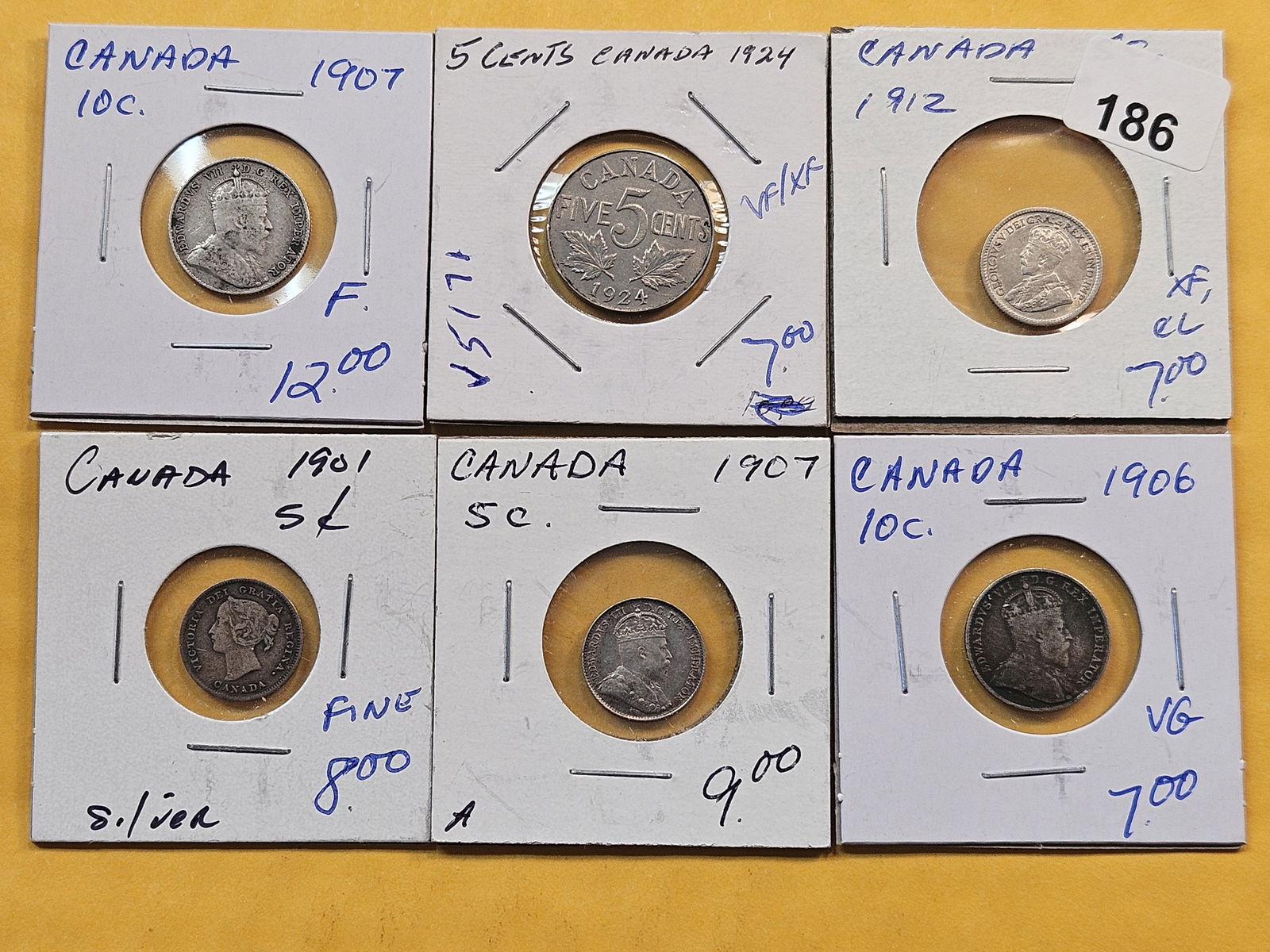 Six Canadian Decimal Coins (1 of 6)