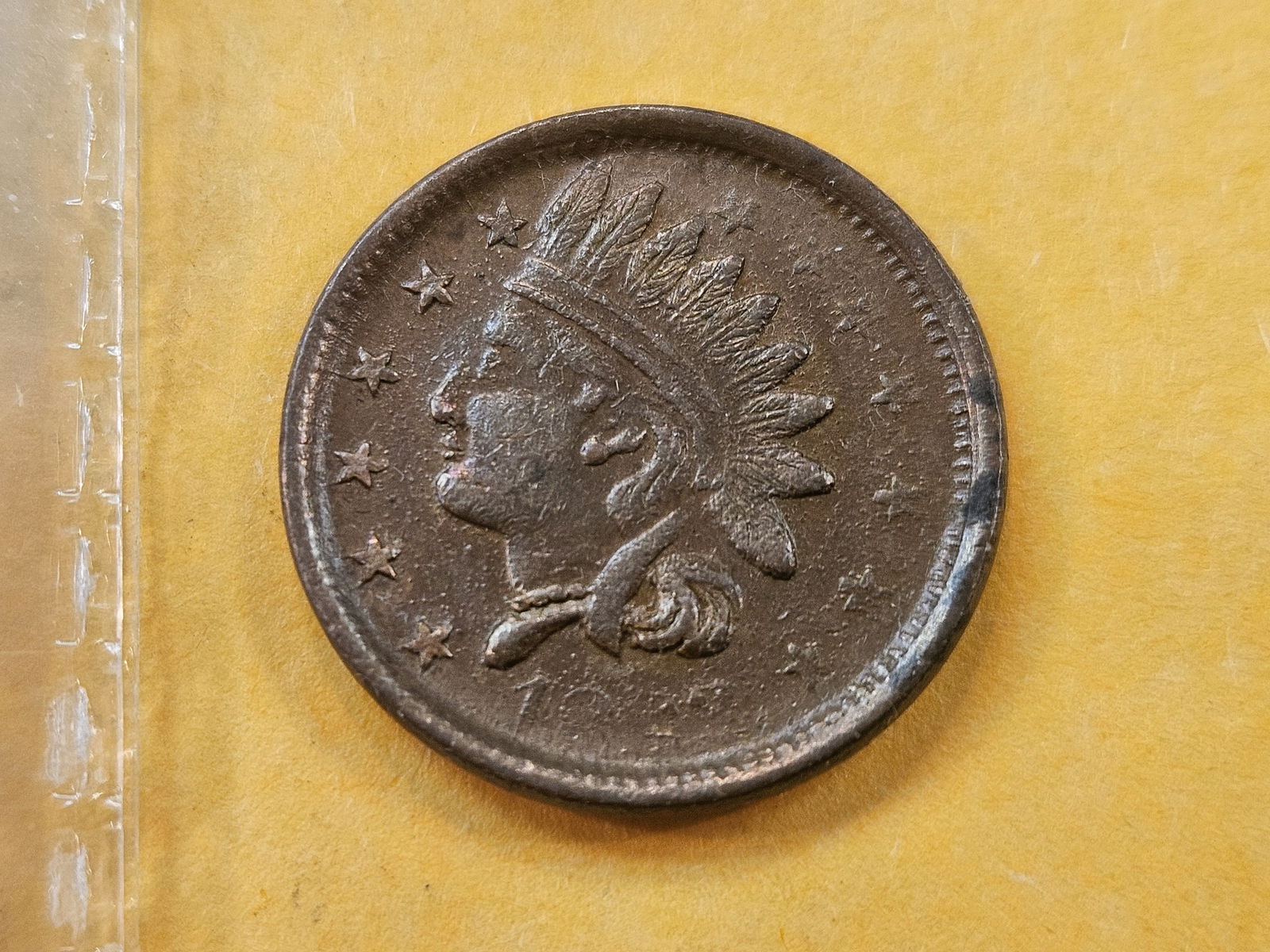 1863 Civil War Token "Not One Cent" (1 of 4)