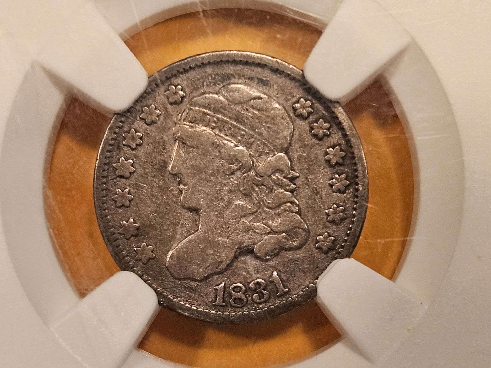 NGC 1831 Capped Bust Half-Dime in Fine - 12 (1 of 4)