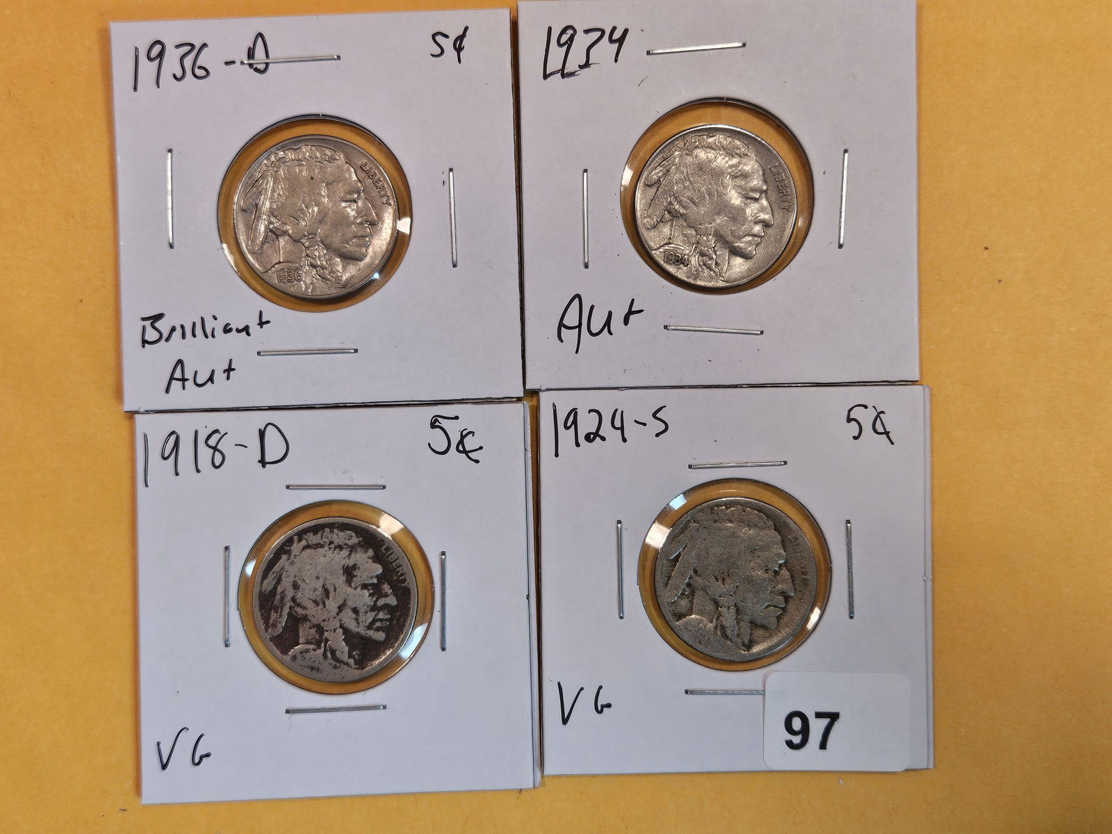 Four little better Buffalo Nickels (1 of 4)