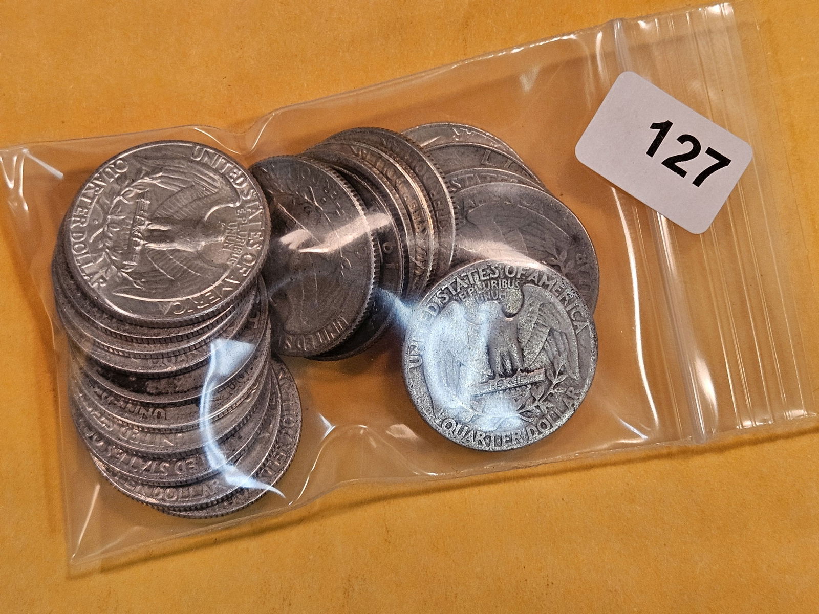 Twenty mixed silver Washington Quarters (1 of 1)