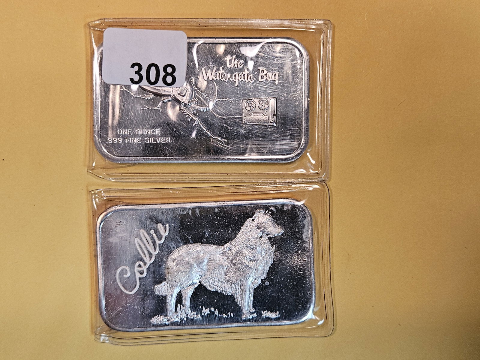 Two 1-troy ounce .999 fine silver art bars (1 of 2)