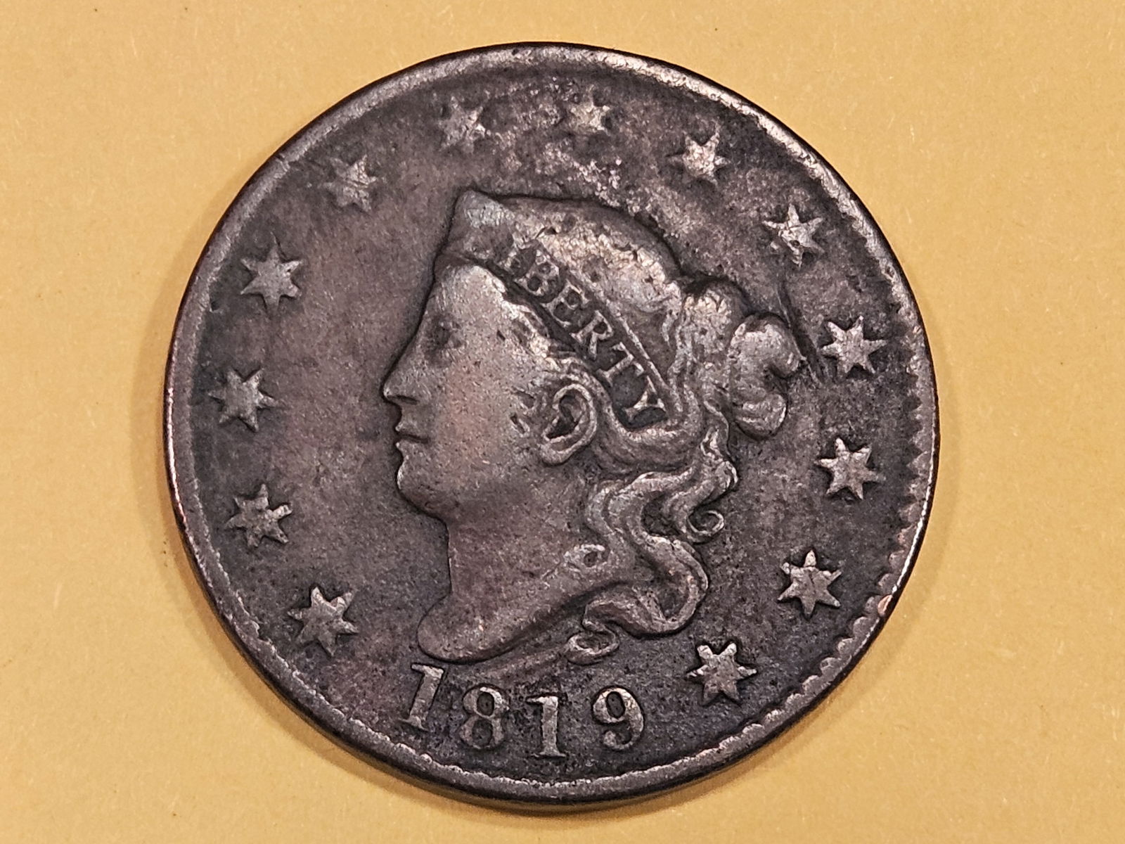 1819 Coronet Head Large Cent (1 of 3)