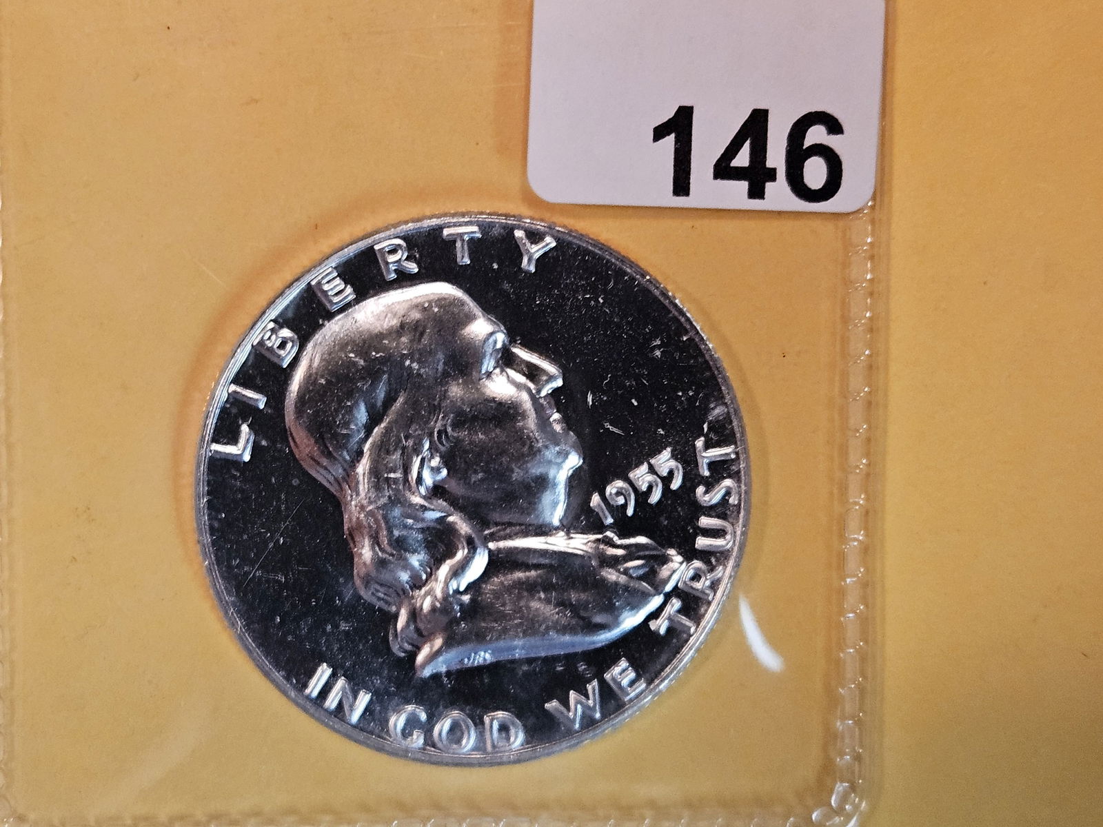 GEM CAMEO Proof 1955 Franklin Half Dollar (1 of 3)