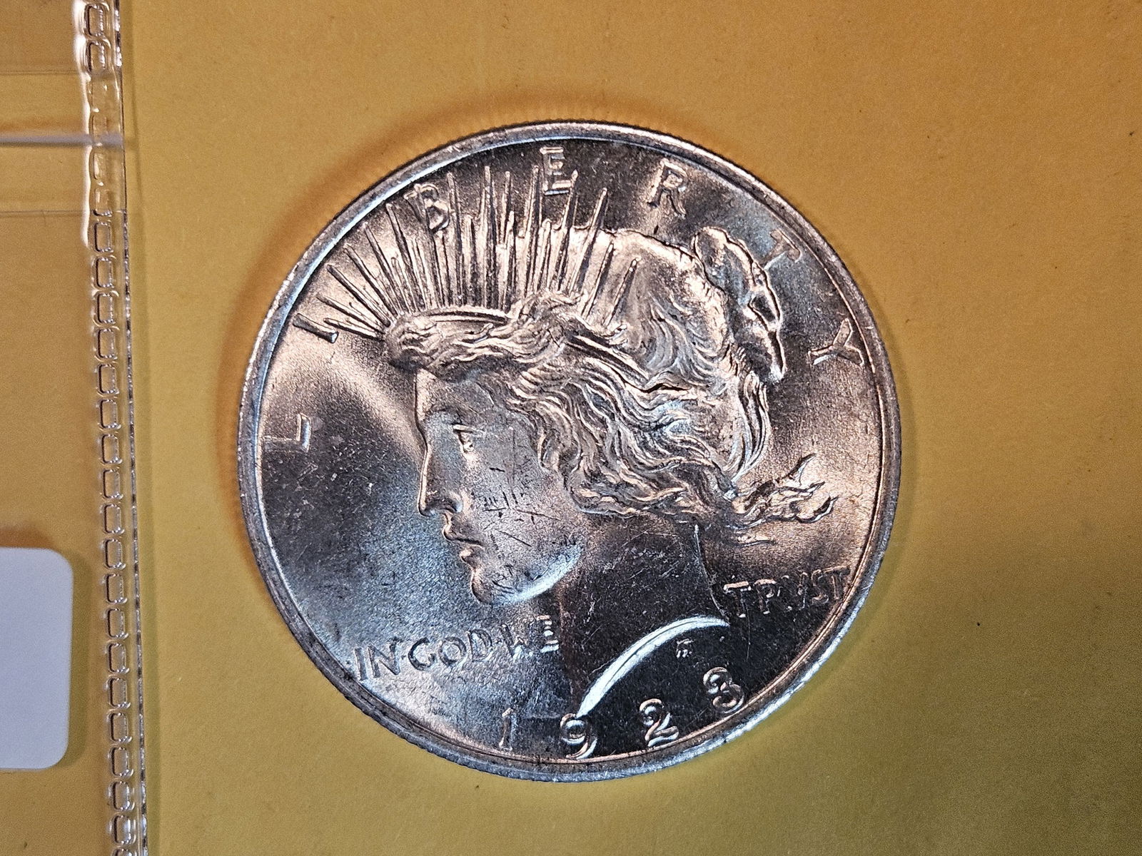 Very Choice Brilliant Uncirculated 1923 Peace Dollar (1 of 4)