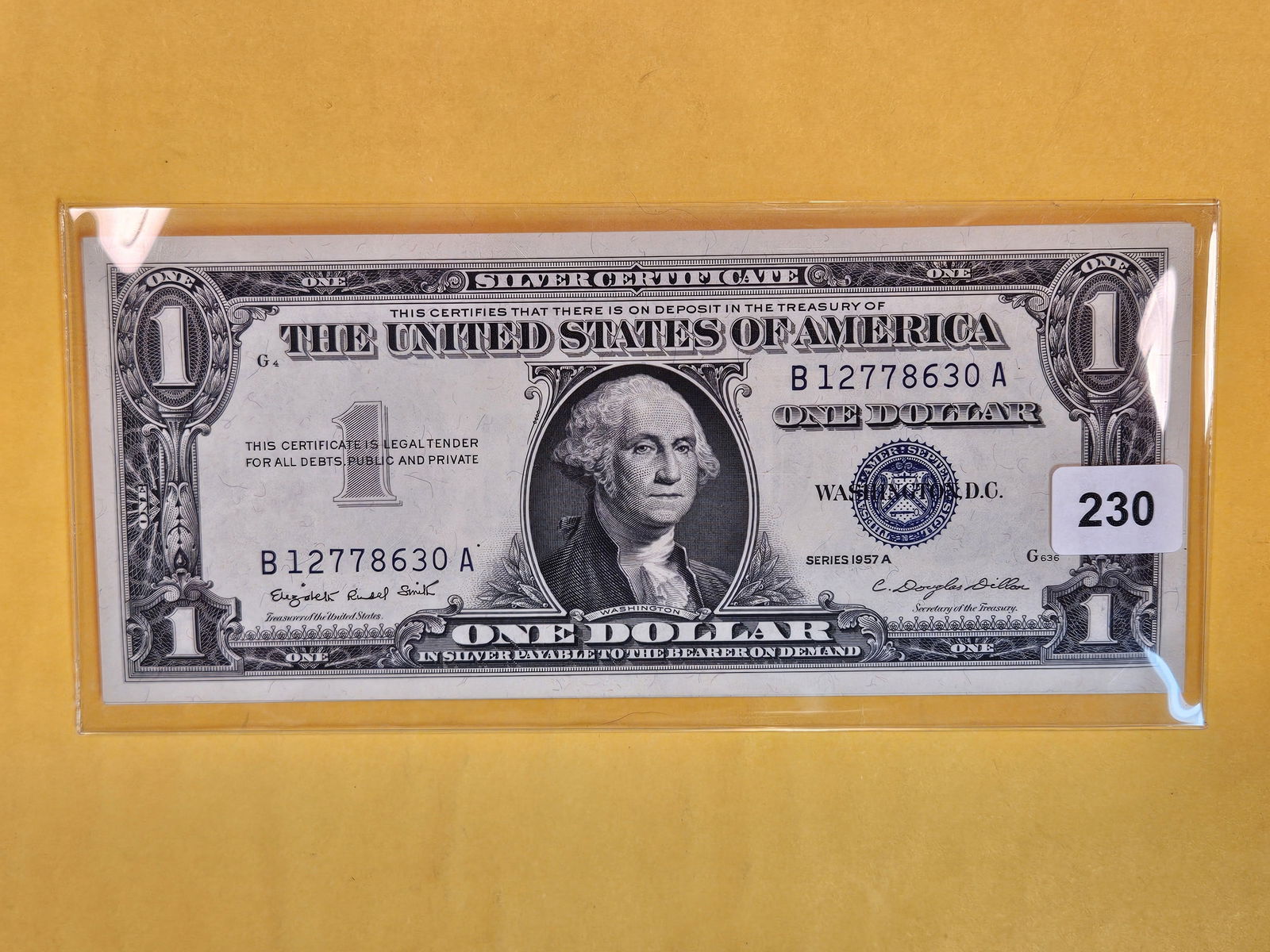 Ten Crisp Uncirculated SEQUENTIAL One Dollar Silver Certificates (1 of 2)