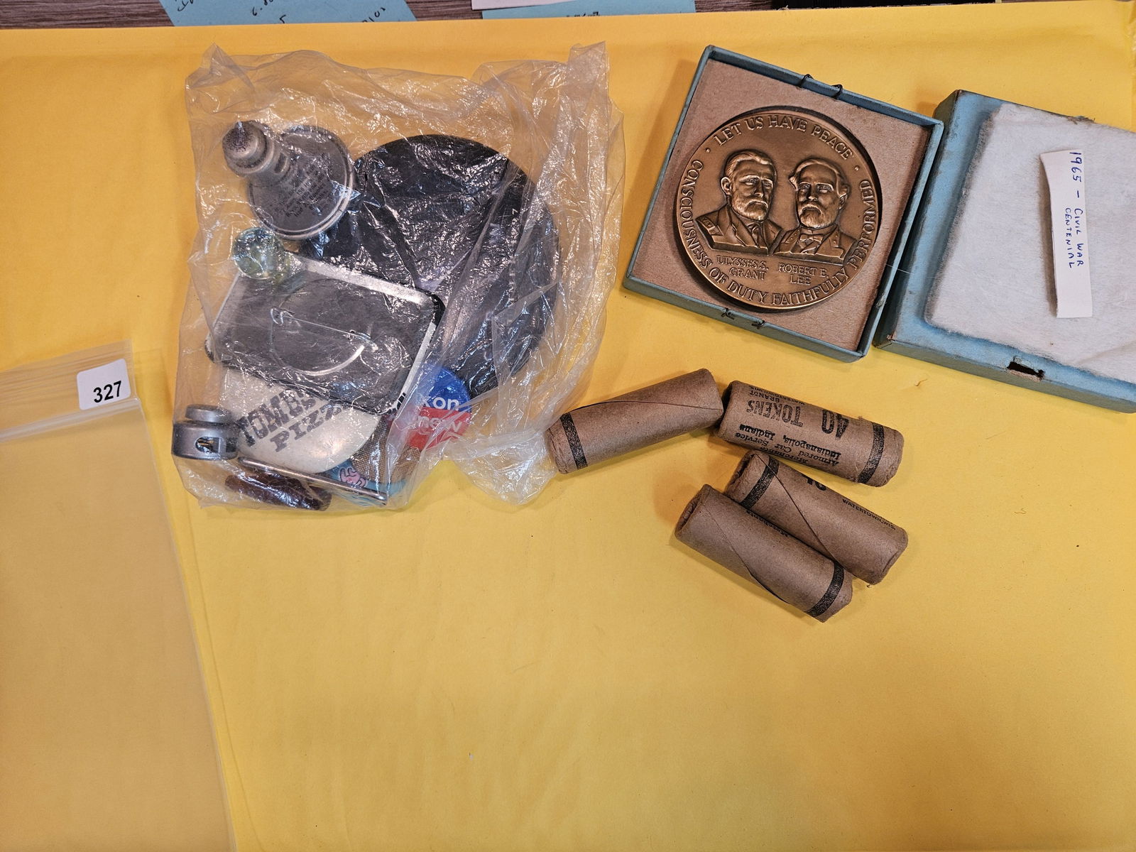 EXONUMIA!: More pins, medals, tokens, original rolls