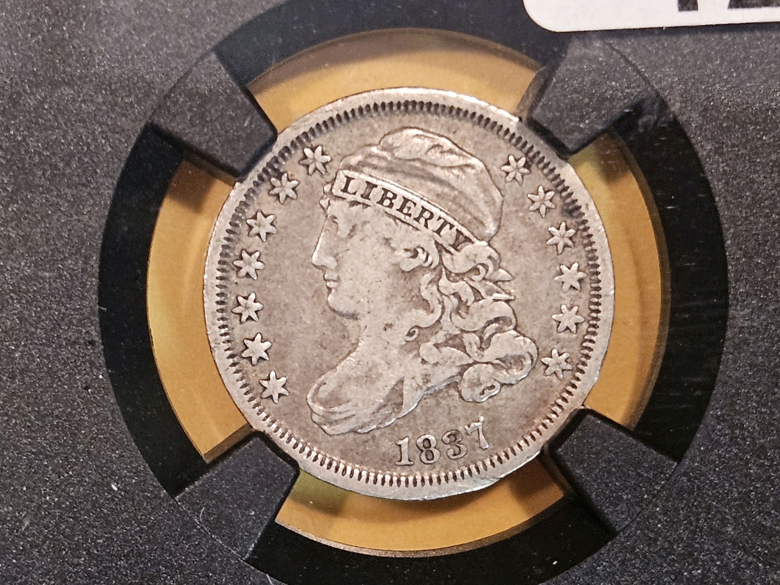 NGC-X 1837 Capped Bust Dime in Very Fine 5.5 (1 of 4)