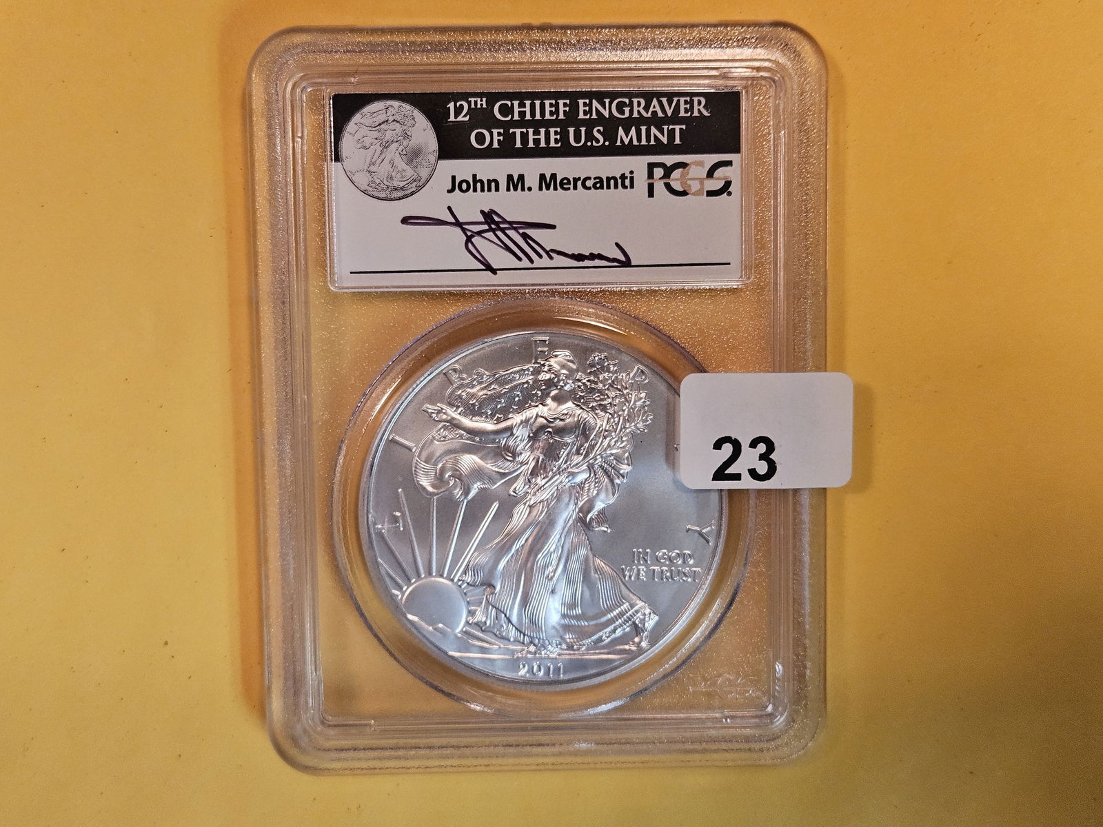 PCGS 2011-W American Silver Eagle in Mint State 69 (1 of 2)