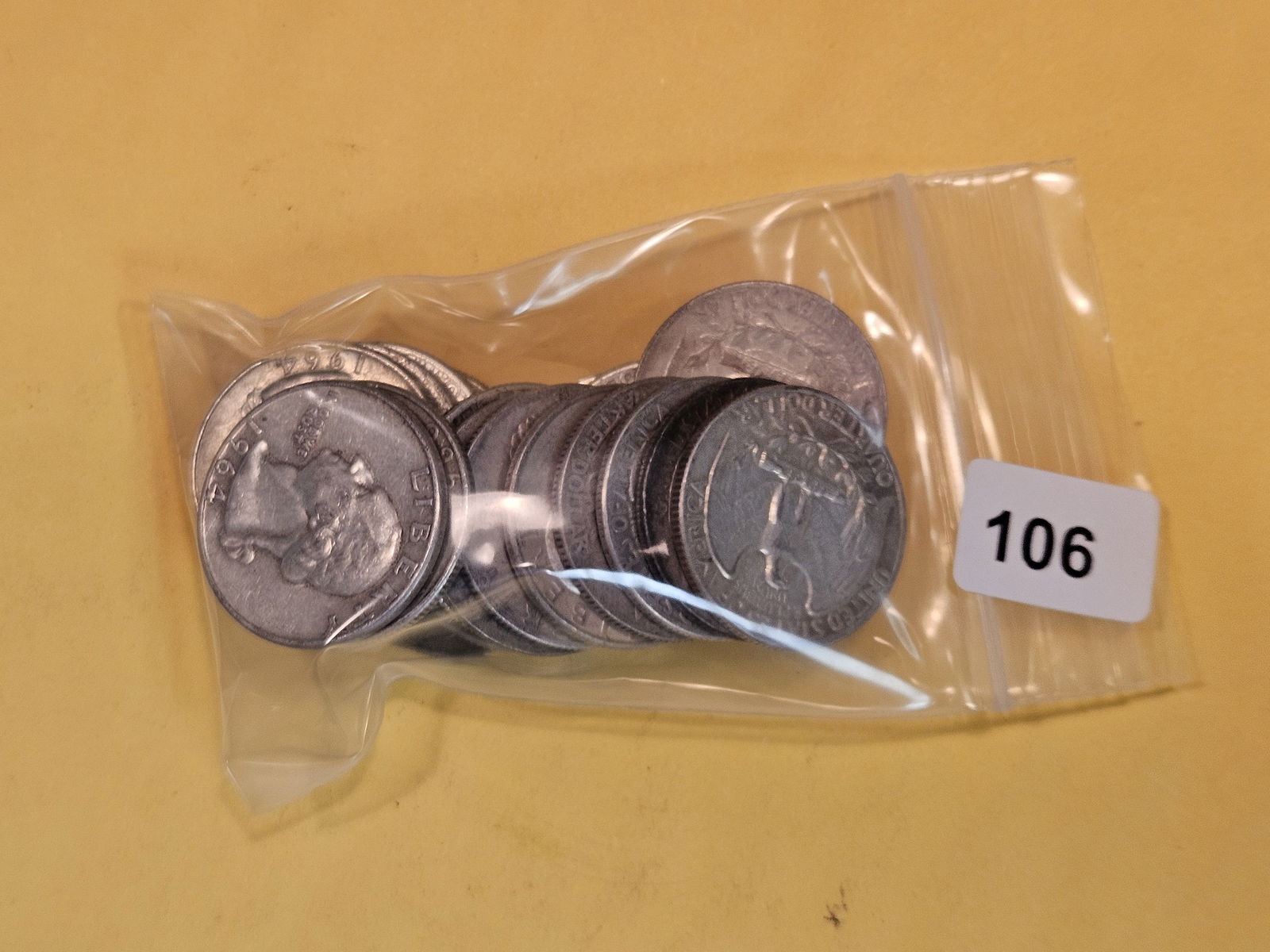 Twenty mixed silver Washington Quarters (1 of 2)