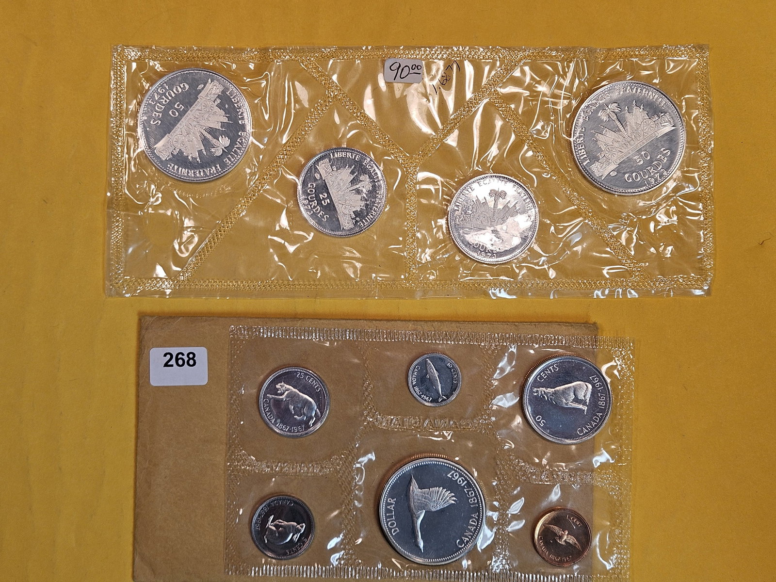 Two GEM Proof Deep Cameo Silver World coin sets (1 of 7)