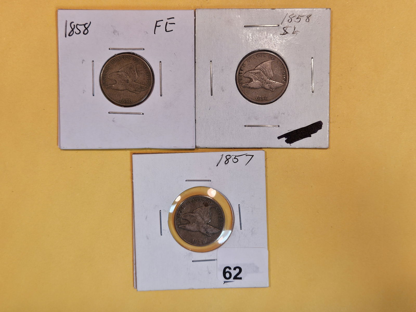 Three Flying Eagle Cents (1 of 4)