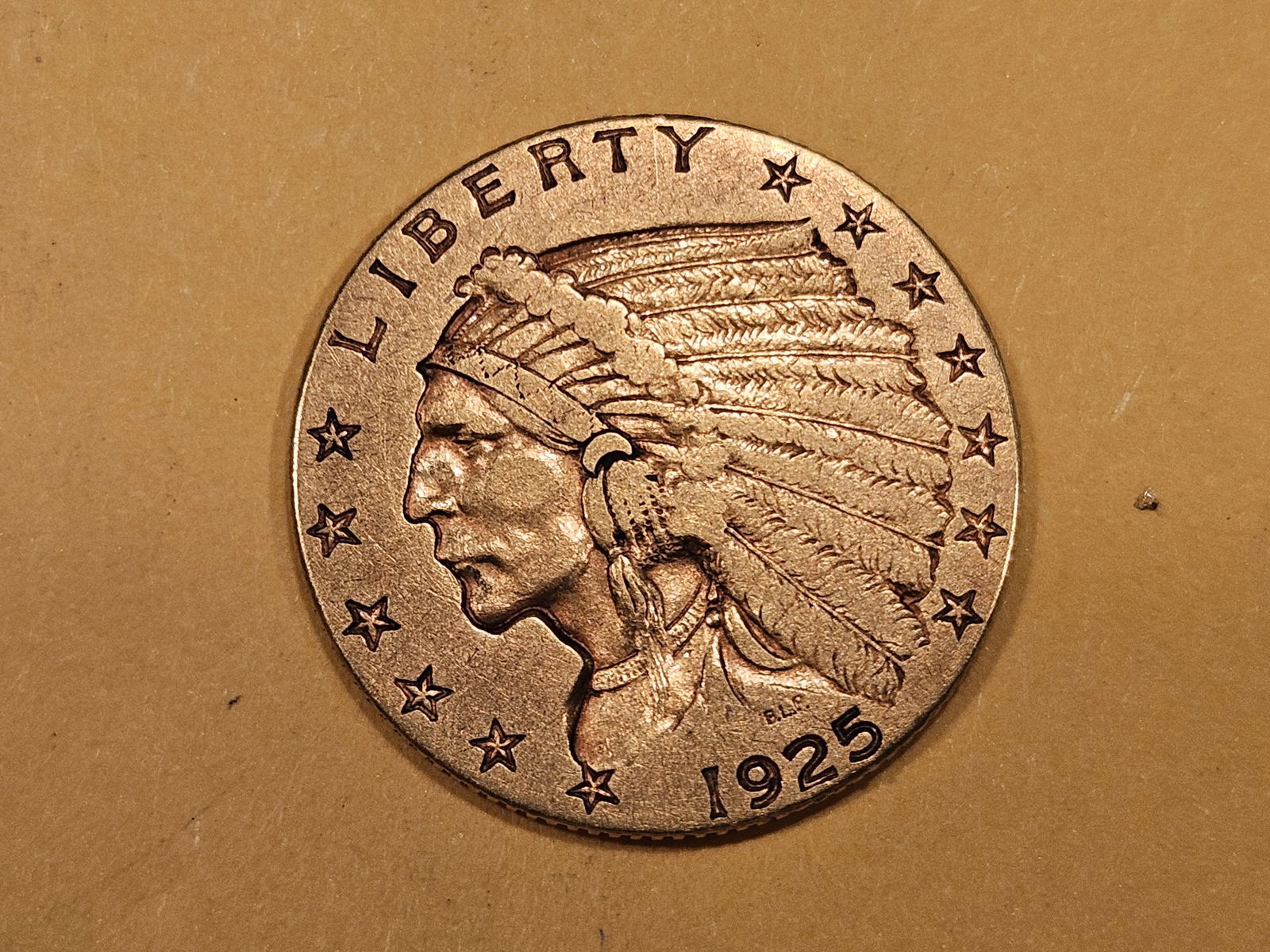 GOLD! 1925 Gold Indian Head $2.5 Dollar Quarter Eagle (1 of 3)