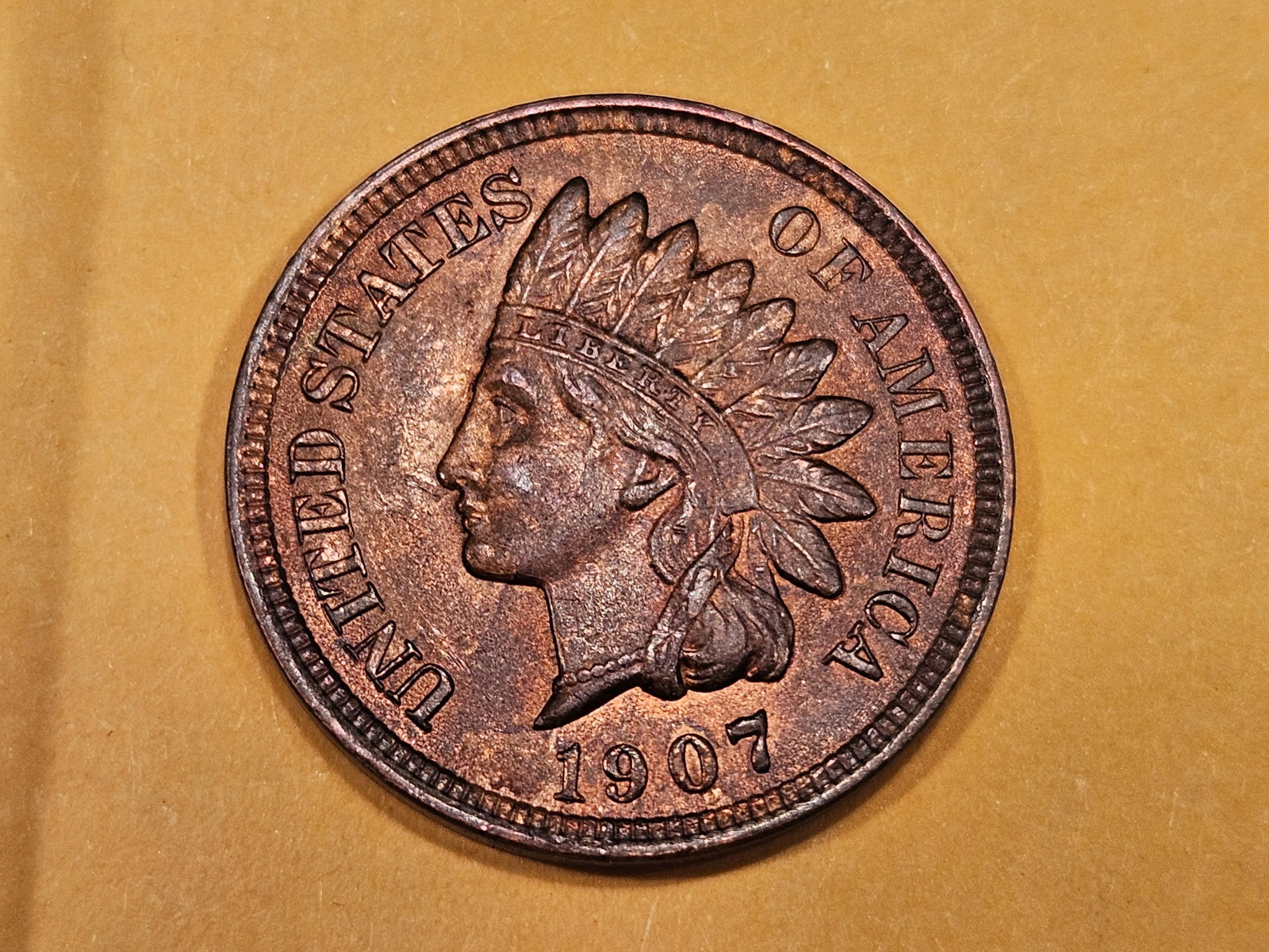 Uncirculated 1907 Indian Cent (1 of 5)