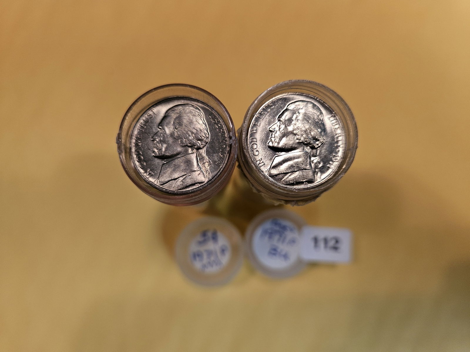 Two better date GEM Brilliant Uncirculated rolls of Jefferson Nickels (1 of 2)