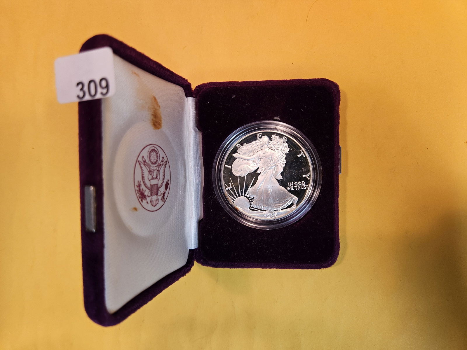 KEY DATE !! GEM Proof Deep Cameo 1986 American Silver Eagle (1 of 3)