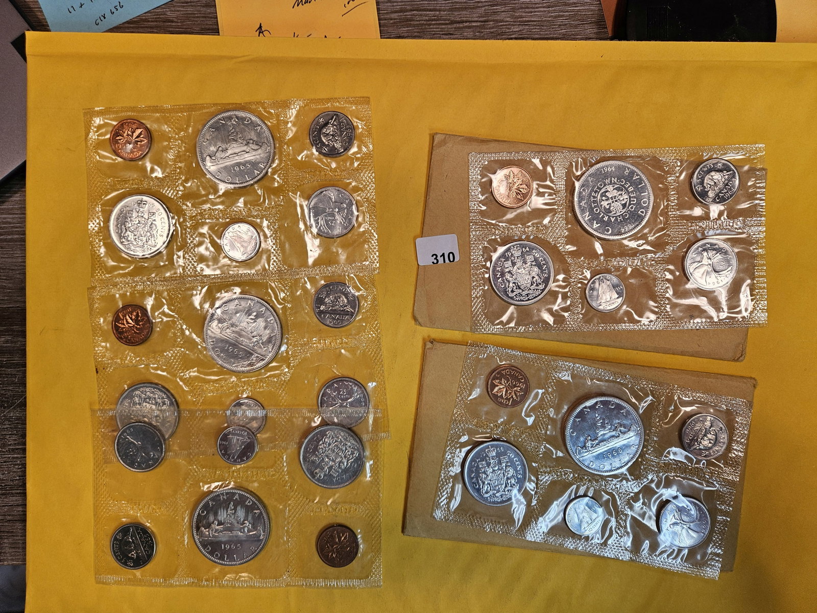 Five Silver Prooflike Canada BU Coin Sets (1 of 6)