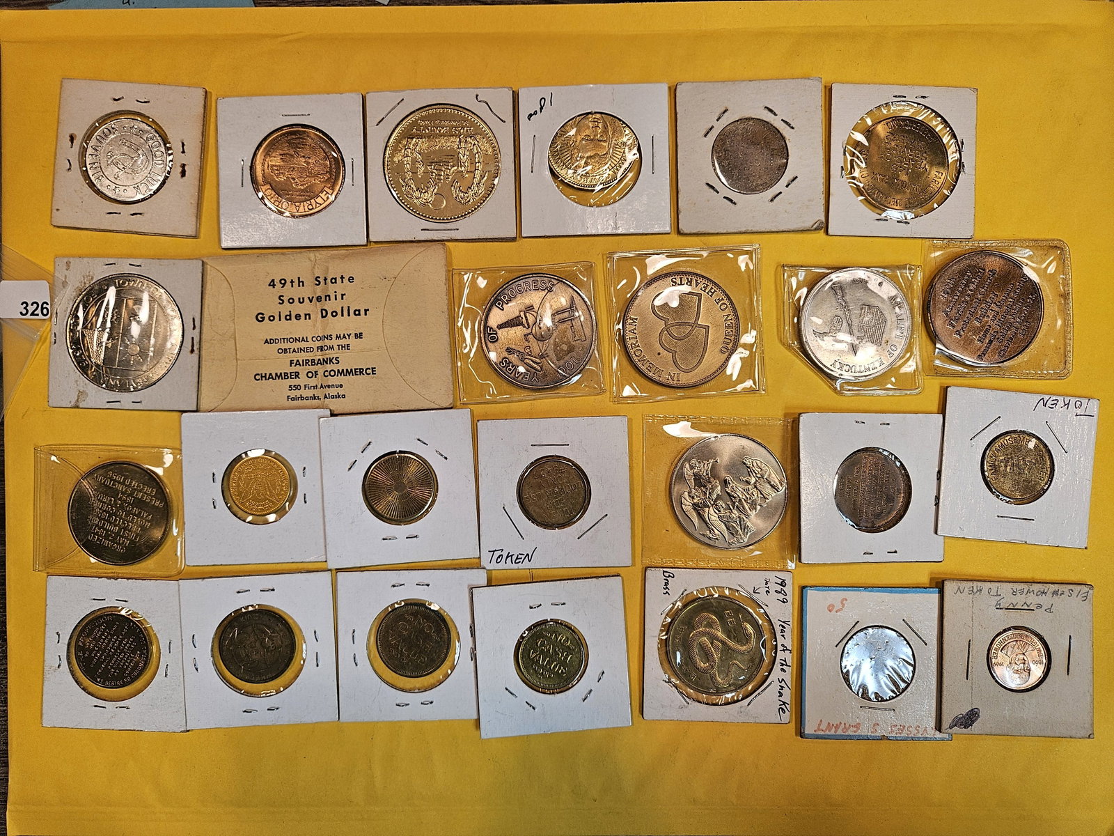 EXONUMIA!: Twenty-four, fun, various, mixed Tokens