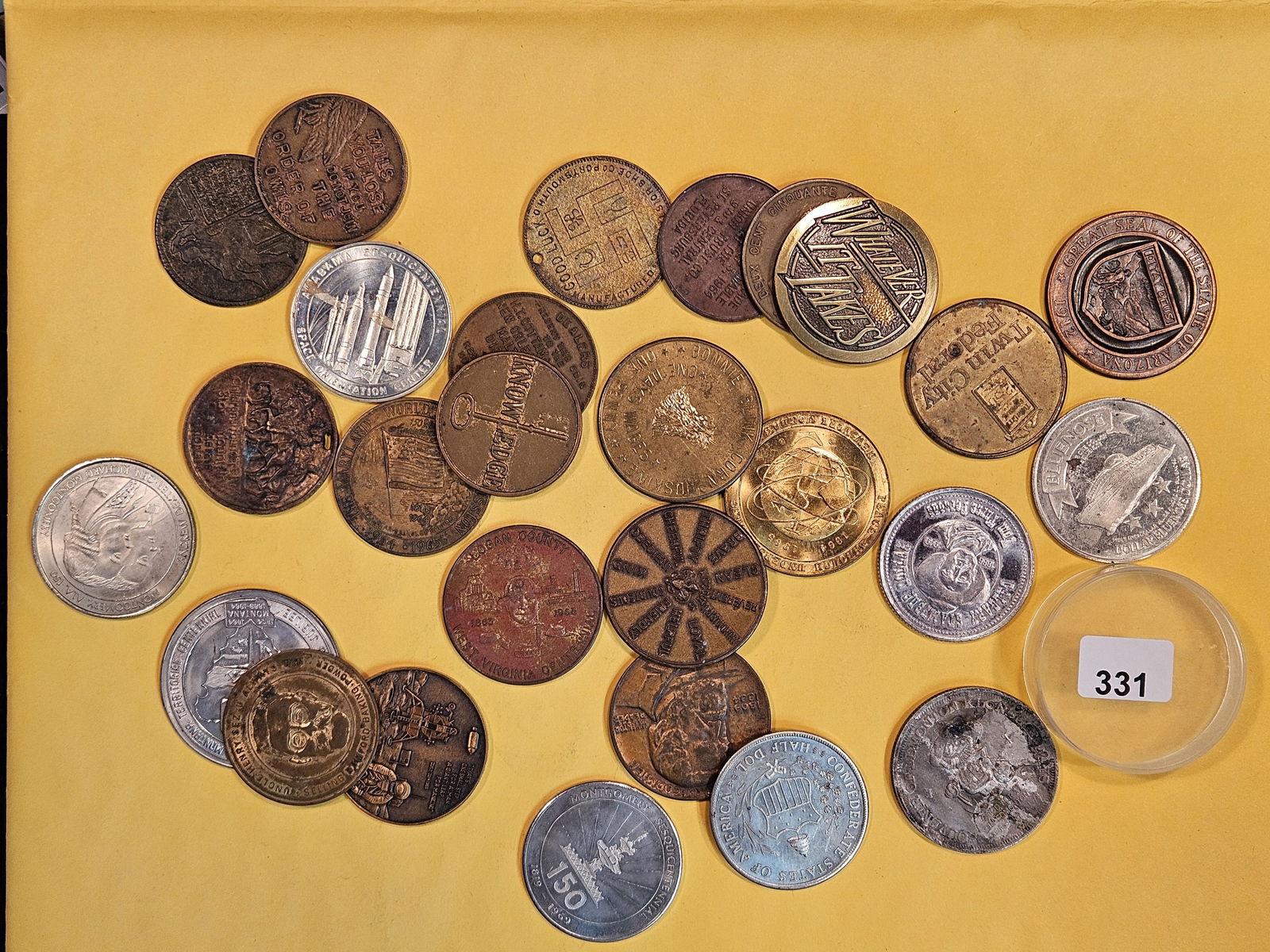 EXONUMIA!: Roll of Dollar and half-dollar sized tokens