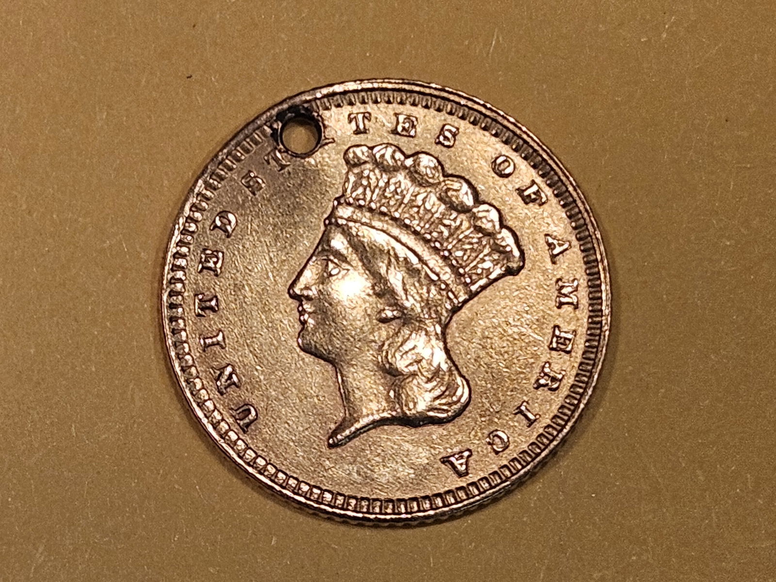 SCARCE! GOLD Love Token made from a Gold Dollar (1 of 5)