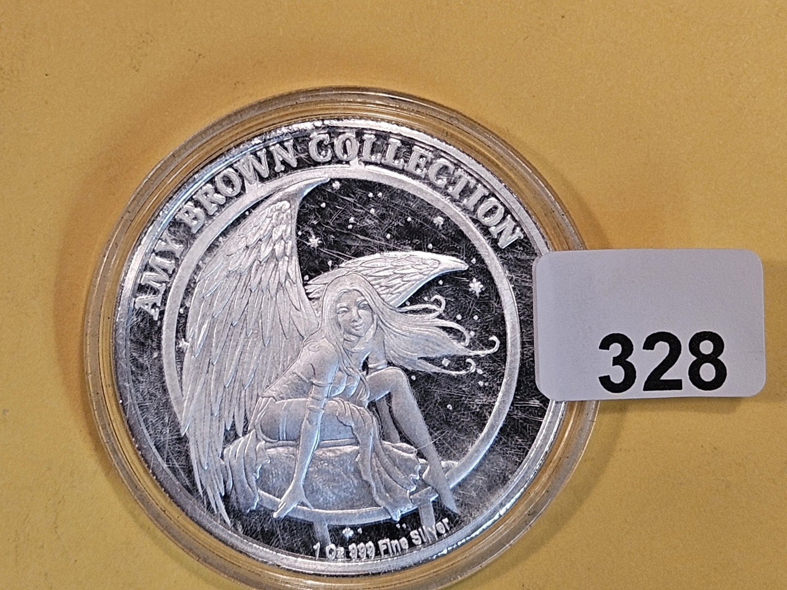One Troy ounce .999 fine silver art proof round: Amy Brown Collection