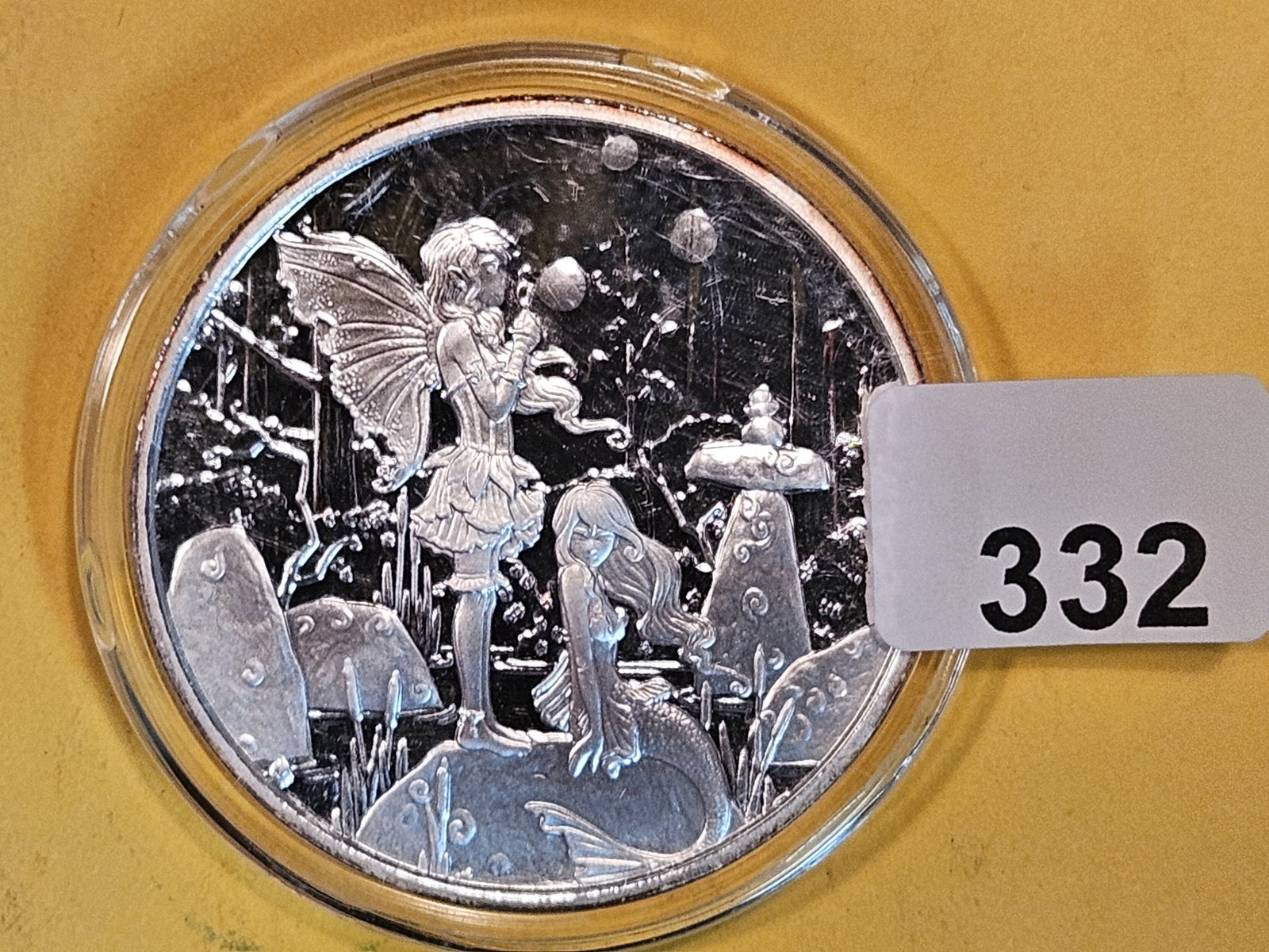 One Troy ounce .999 fine silver art proof round: Amy Brown Collection