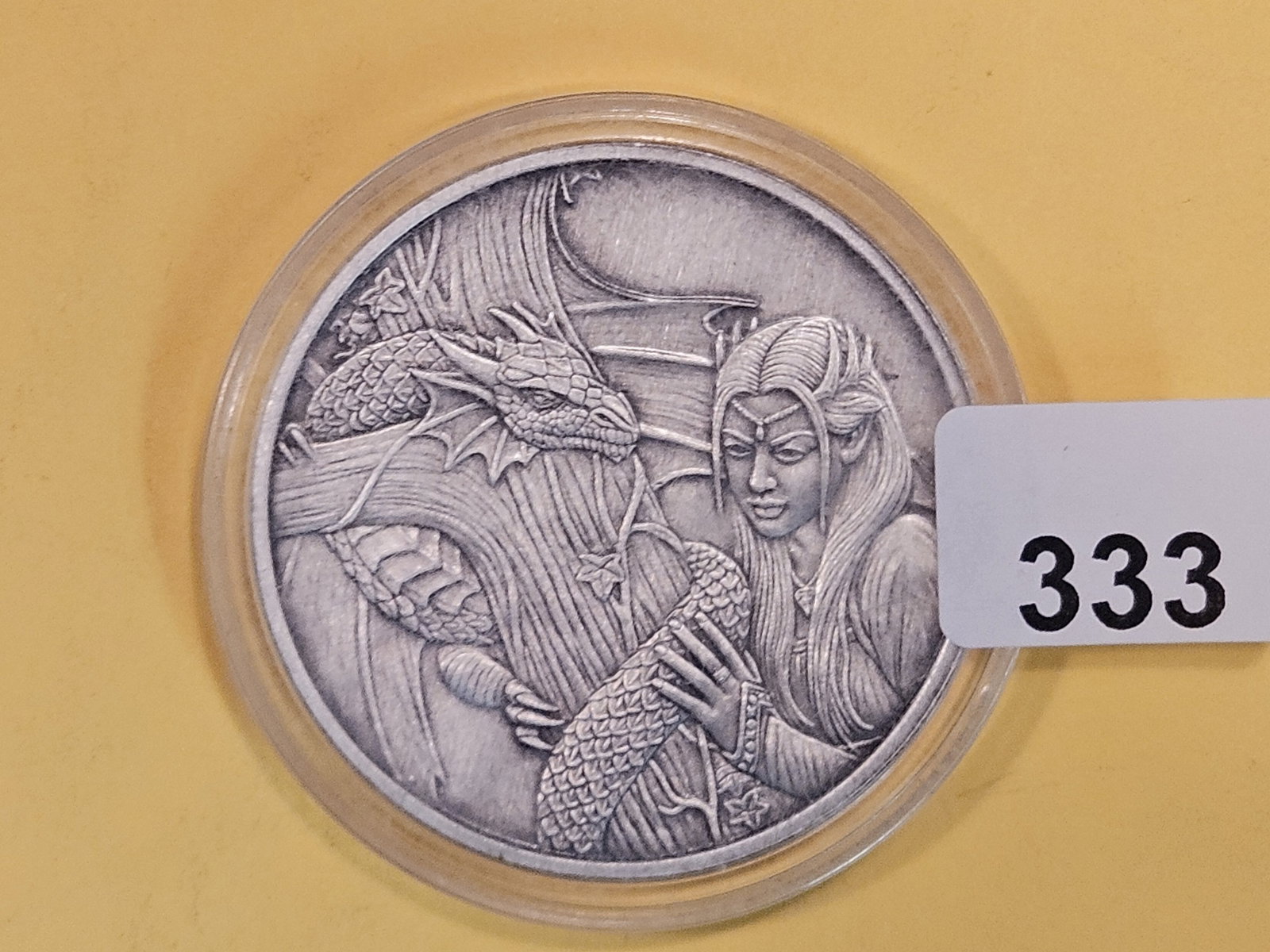 One Troy ounce .999 fine silver art round: Anne Stokes