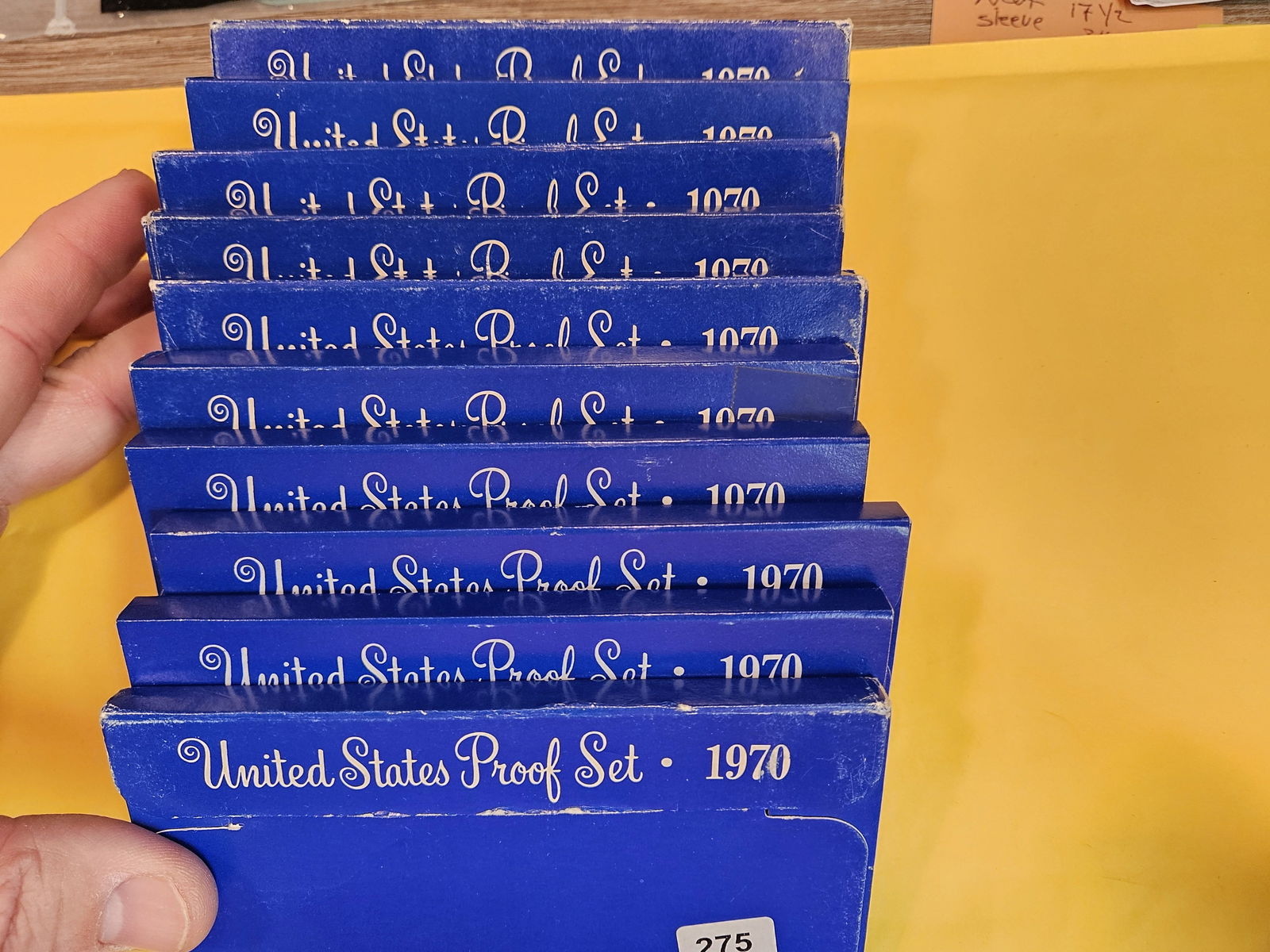 Ten 1970 US Proof Sets with Silver Kennedy Half Dollars (1 of 1)