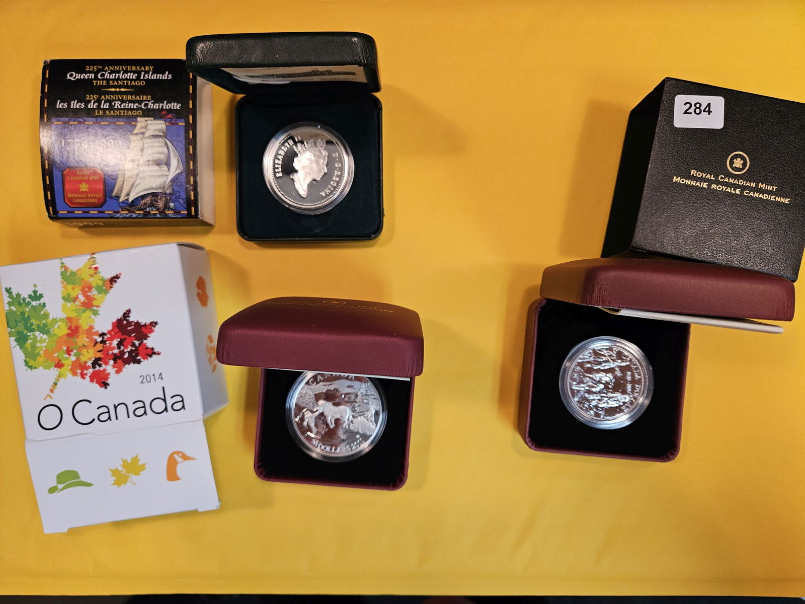 Three Canadian GEM Proof Deep Cameo SILVER Dollars (1 of 7)