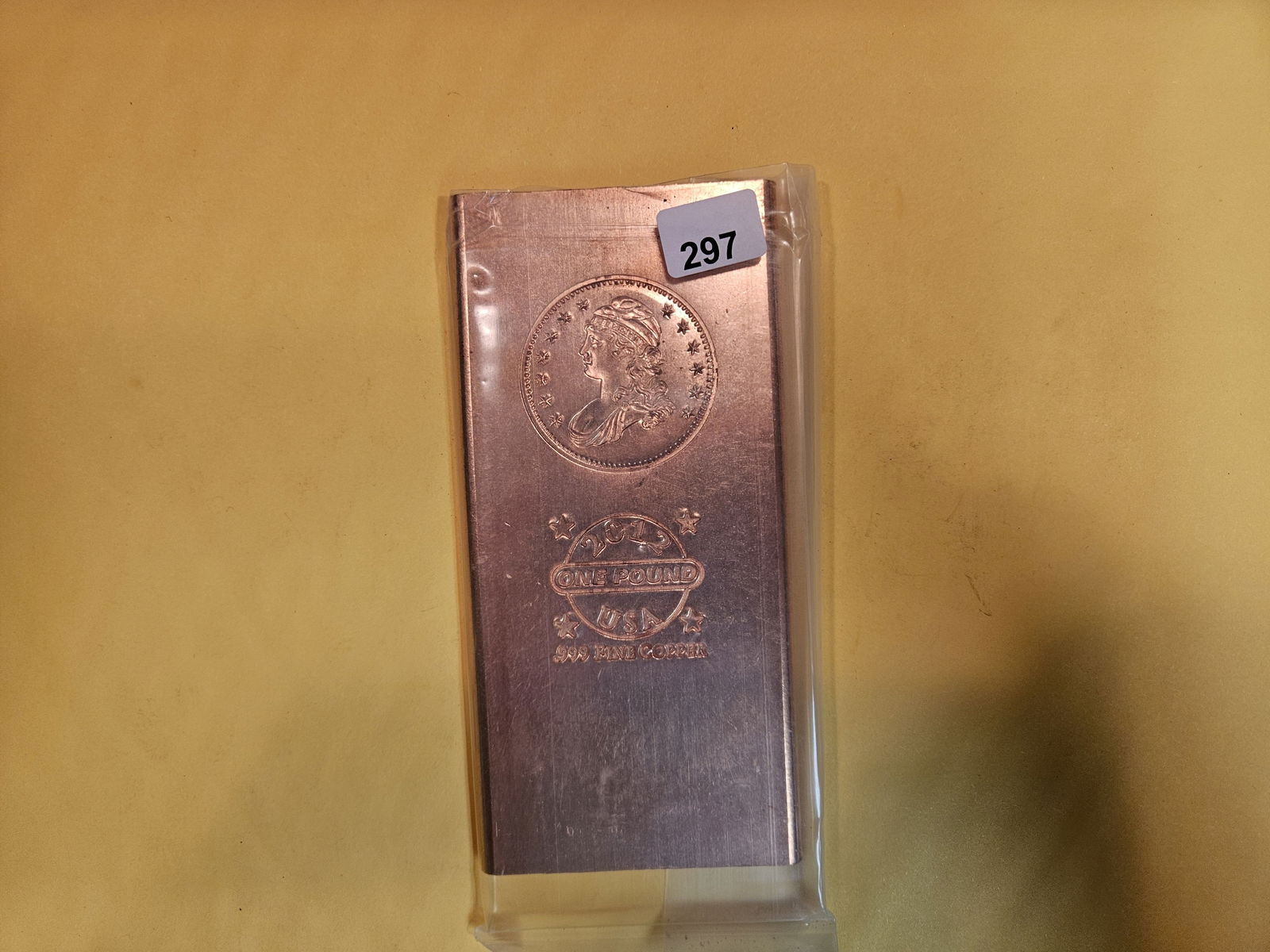 ONE Pound .999 fine copper bar (1 of 1)
