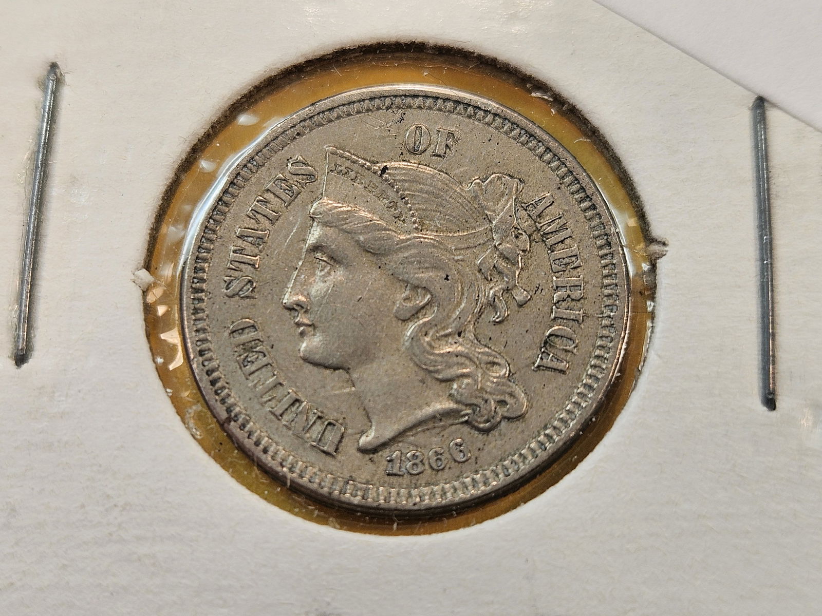 1866 Three Cent Nickel (1 of 4)