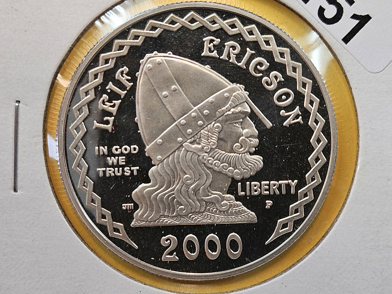 2000 Leif Ericson Proof Deep Cameo Commemorative Silver Dollar (1 of 4)