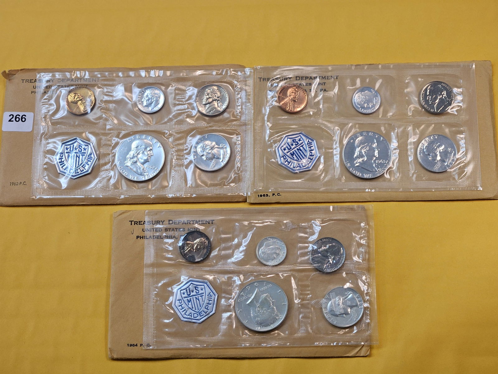 Three US 90% Silver Proof Sets (1 of 2)