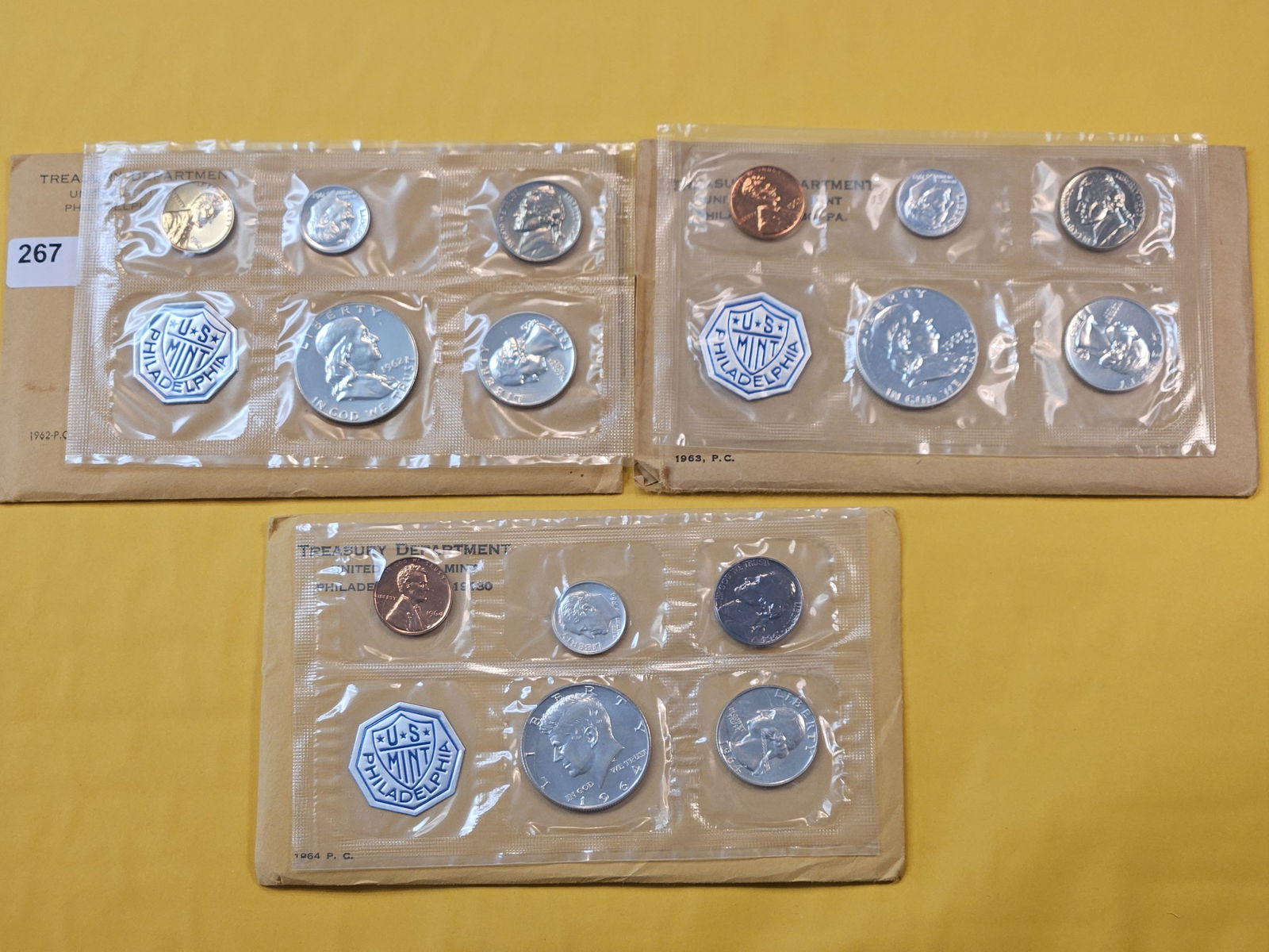 Three US 90% Silver Proof Sets (1 of 2)