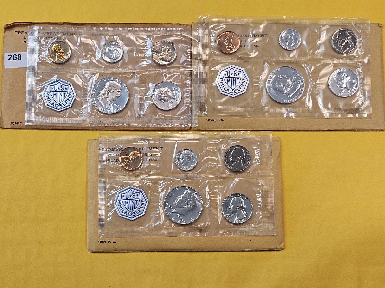 Three US 90% Silver Proof Sets (1 of 2)