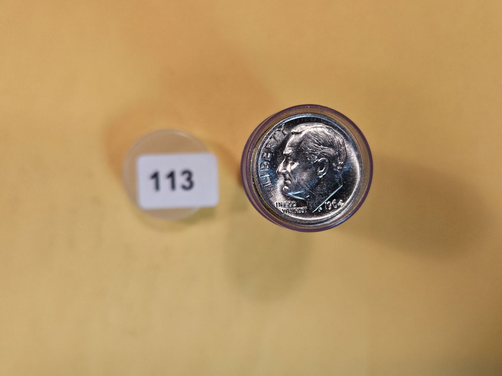 Full Roll of Silver Dimes: Top 5 are BU 1964. Didn't search the rest. Roll is full. We didn't count. From dealer. Enjoy