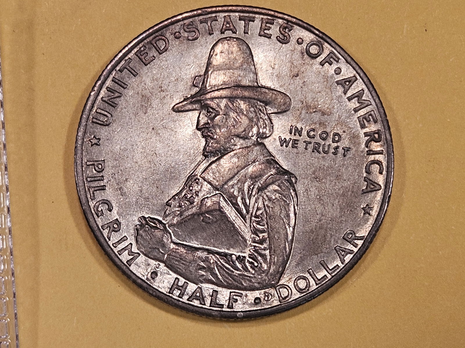 About Uncirculated - details 1920 Commemorative Silver Half Dollar (1 of 3)