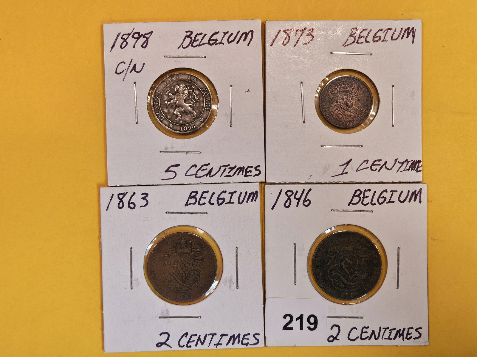 Four better Belgium coins (1 of 9)