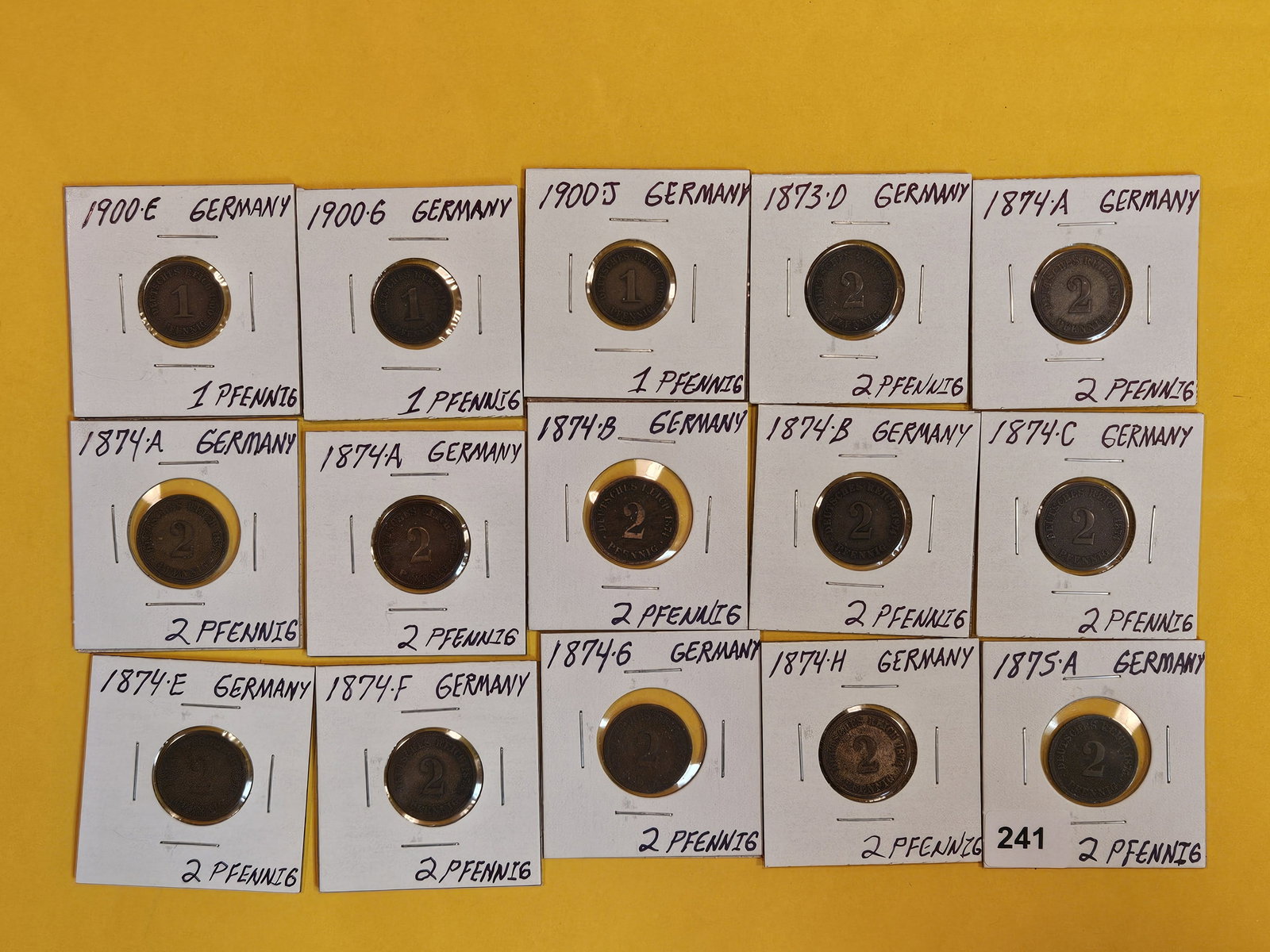 Fifteen cool, mixed, German coins (1 of 7)