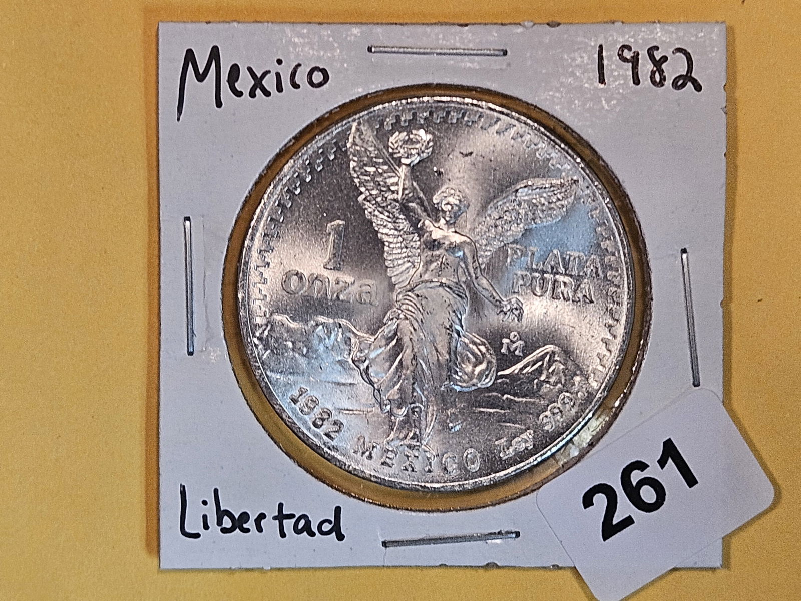 GEM Brilliant uncirculated 1982 Mexico Silver Onza (1 of 2)