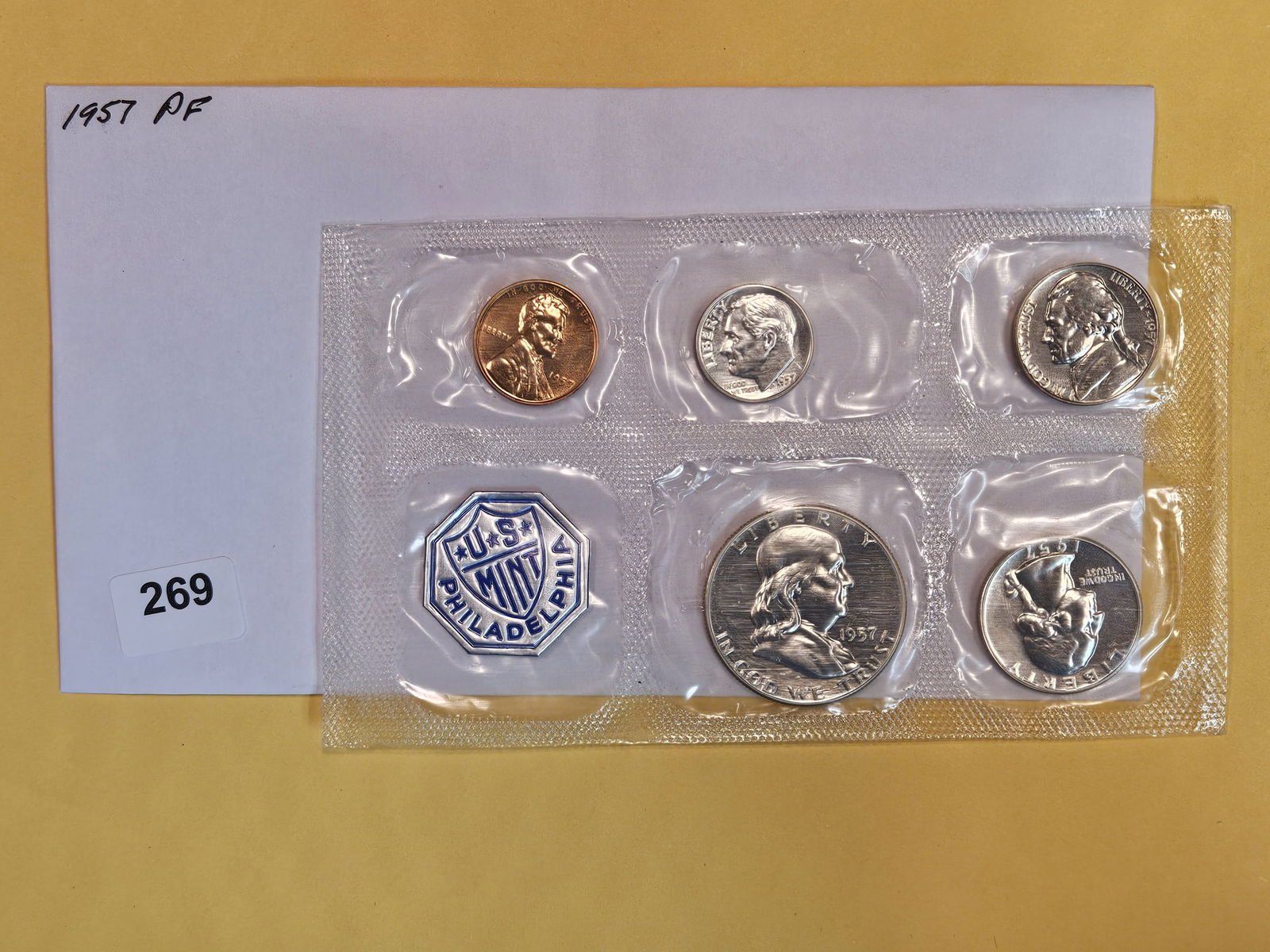 Better date 1957 US Silver proof Set (1 of 3)