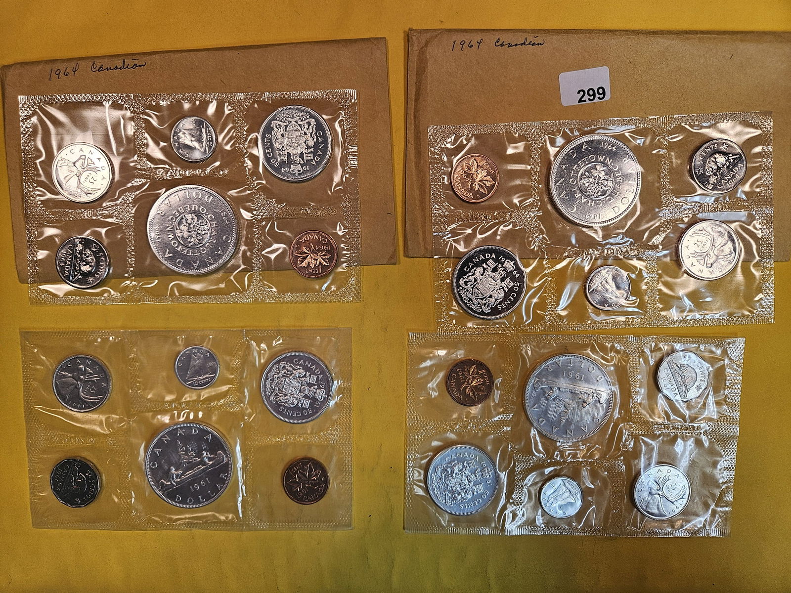 Four mixed Silver Canada Prooflike Sets (1 of 2)