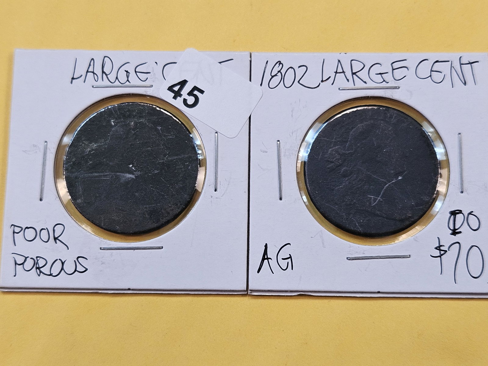 Two Draped Bust Large Cents (1 of 6)